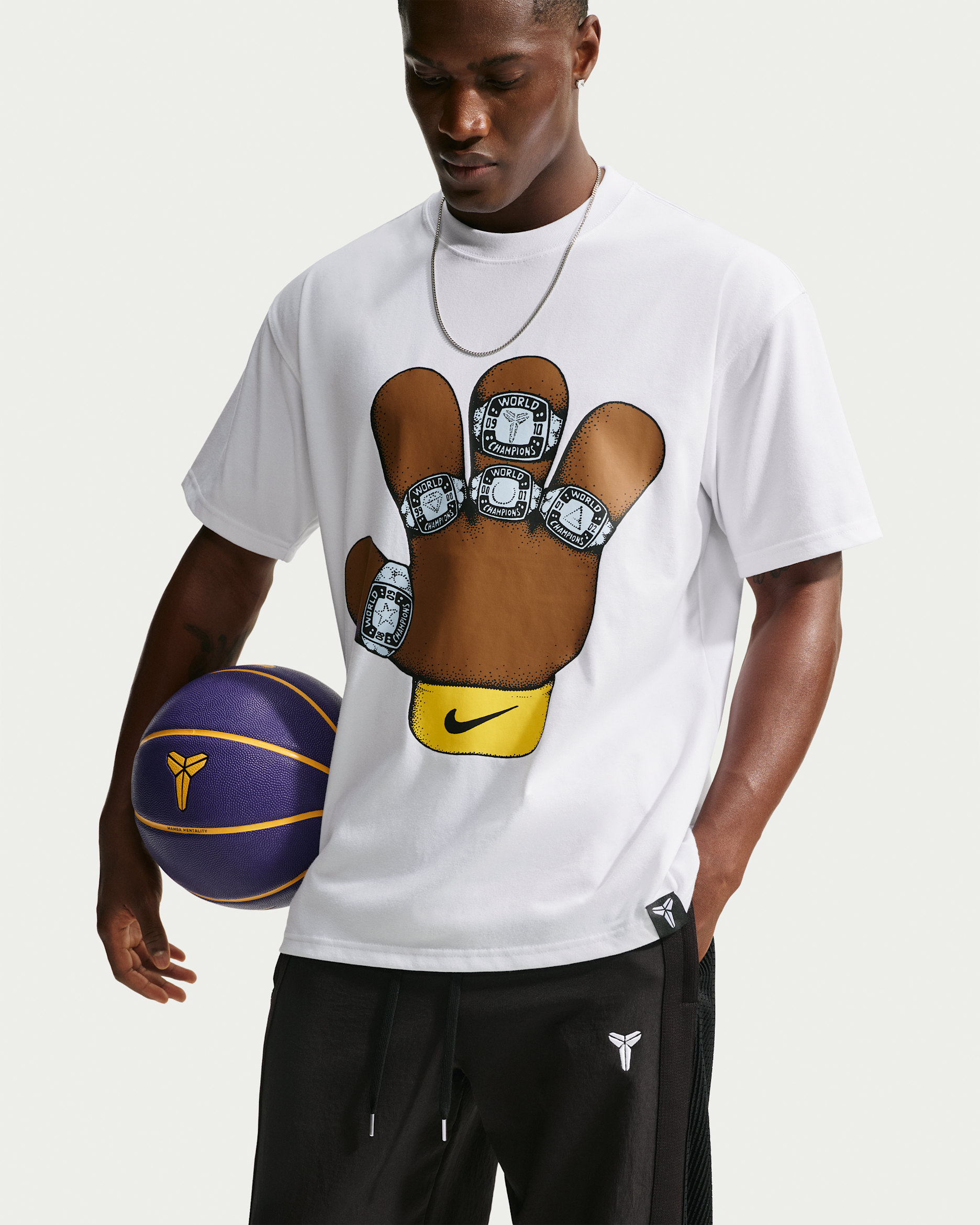Kobe Men's Nike Dri-FIT Basketball T-Shirt - White