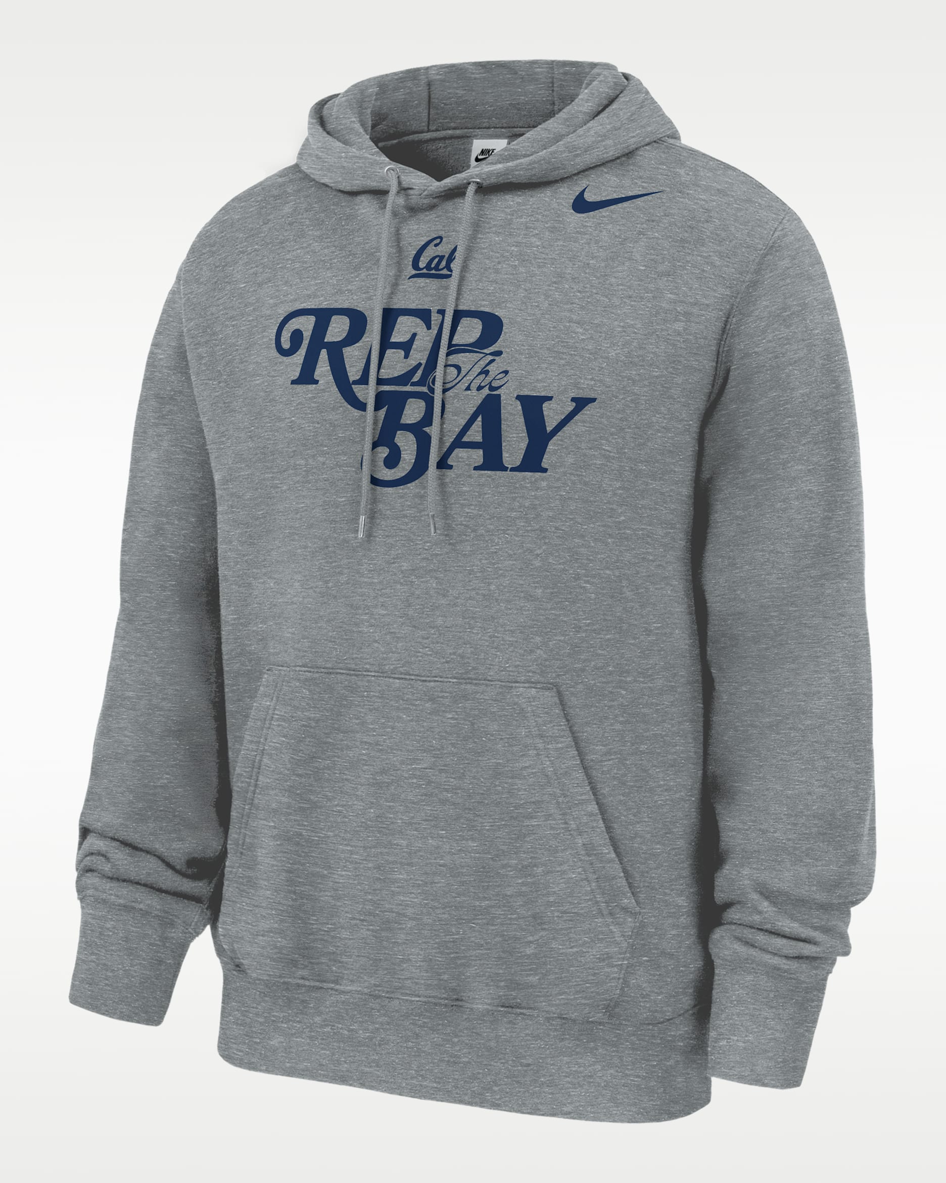 U Cal Berkeley Bears Club Men's Nike Fleece Hoodie - Dark Grey Heather