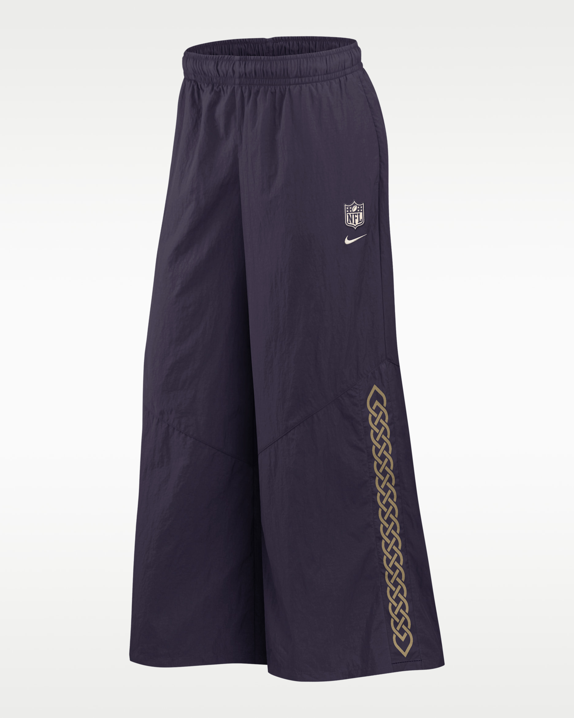 Minnesota Vikings Rivalries Collection Wide-Leg Women's Nike NFL Mid-Rise Woven Pants - Purple Dynasty