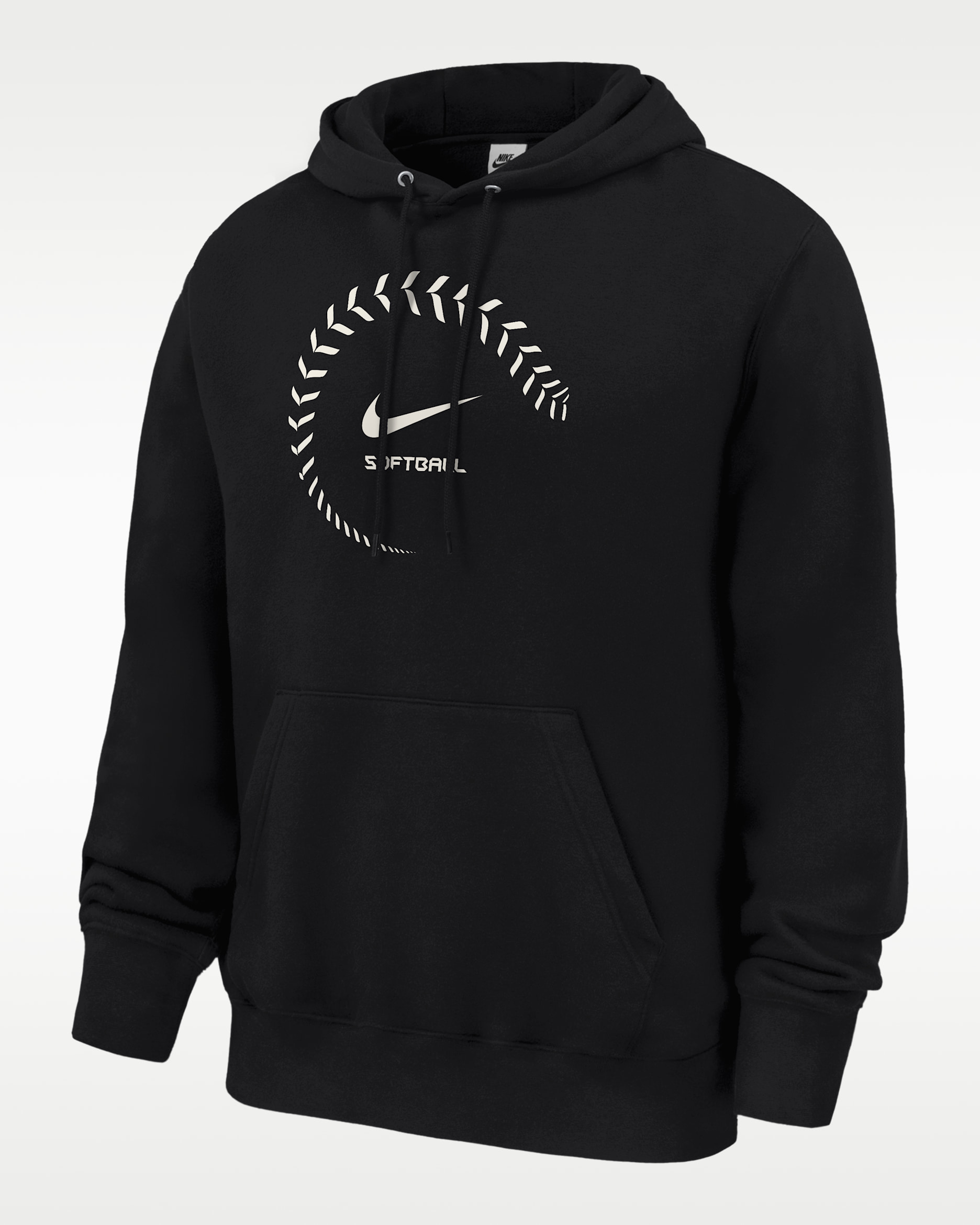 Nike Swoosh Club Men's Softball Fleece Hoodie - Black