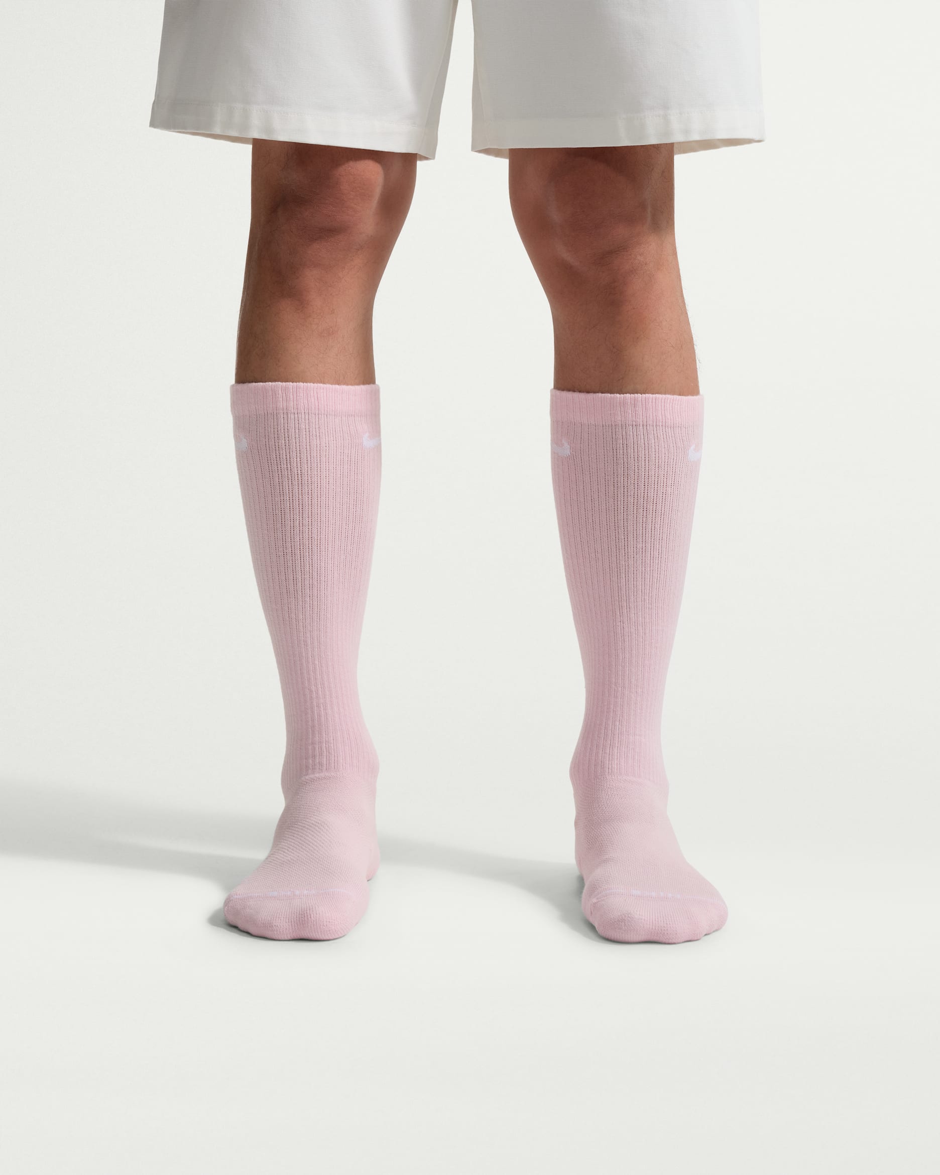 Nike Everyday Elevated Over-the-Calf Socks (2 Pairs) - Pink Foam/White