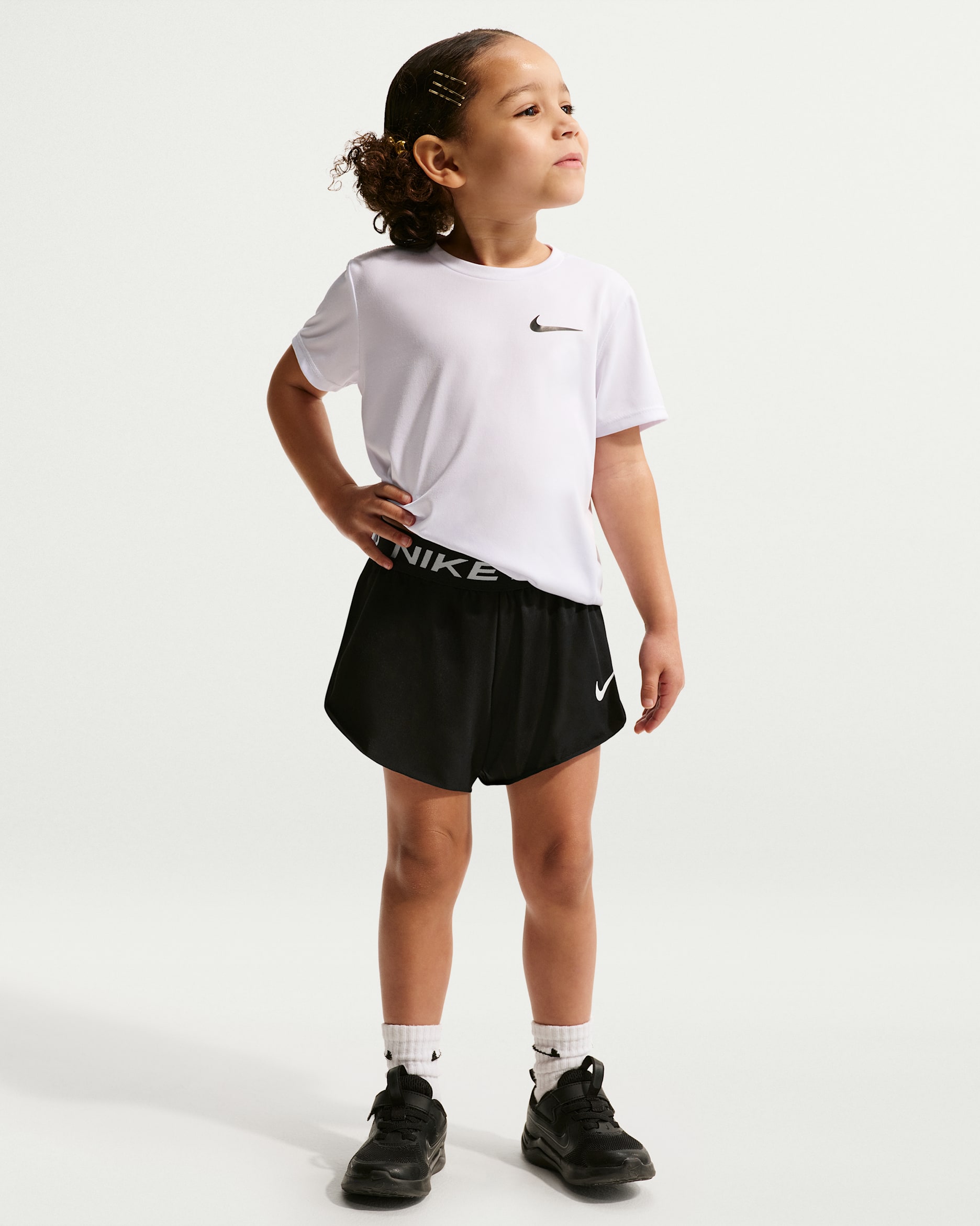 Nike Pro Toddler Dri-FIT 2-in-1 Shorts - Black