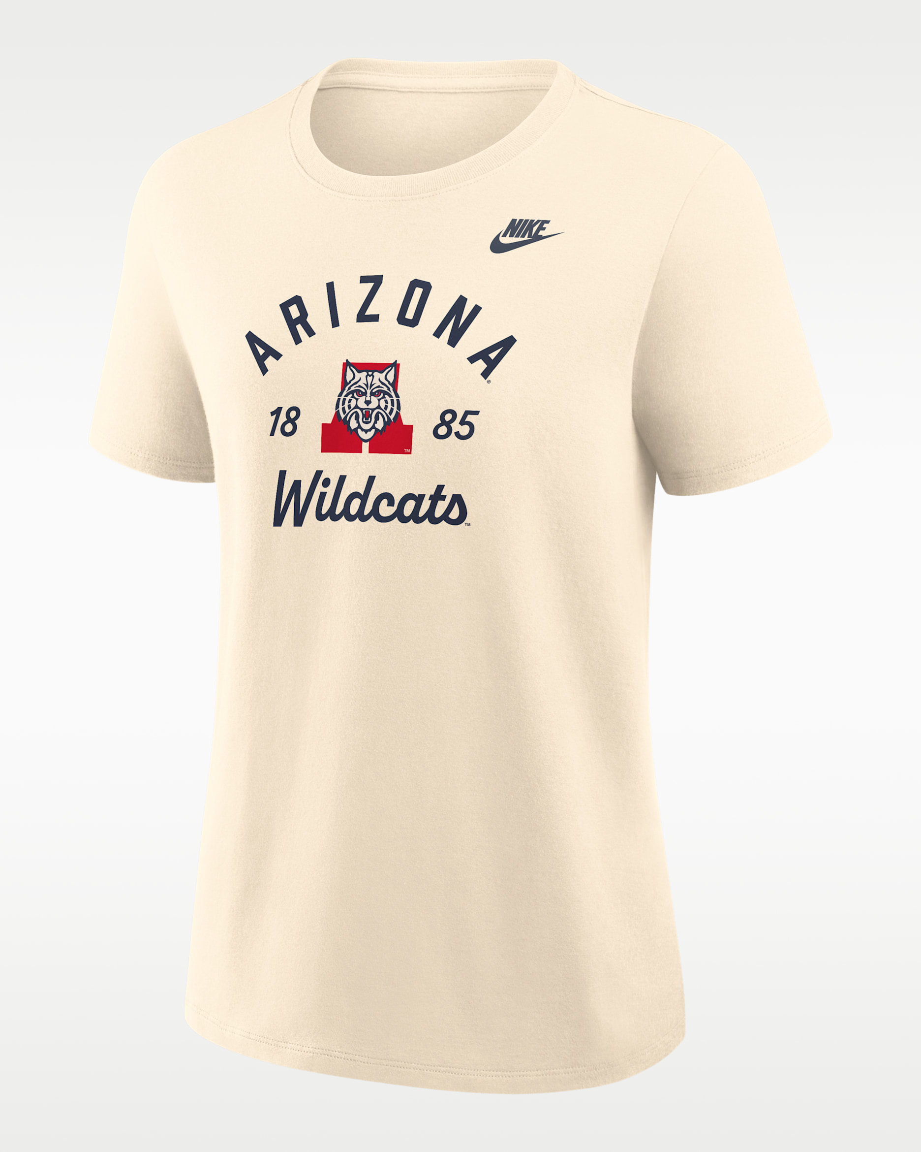 Arizona Legacy Team Name Women's Nike College T-Shirt - Natural