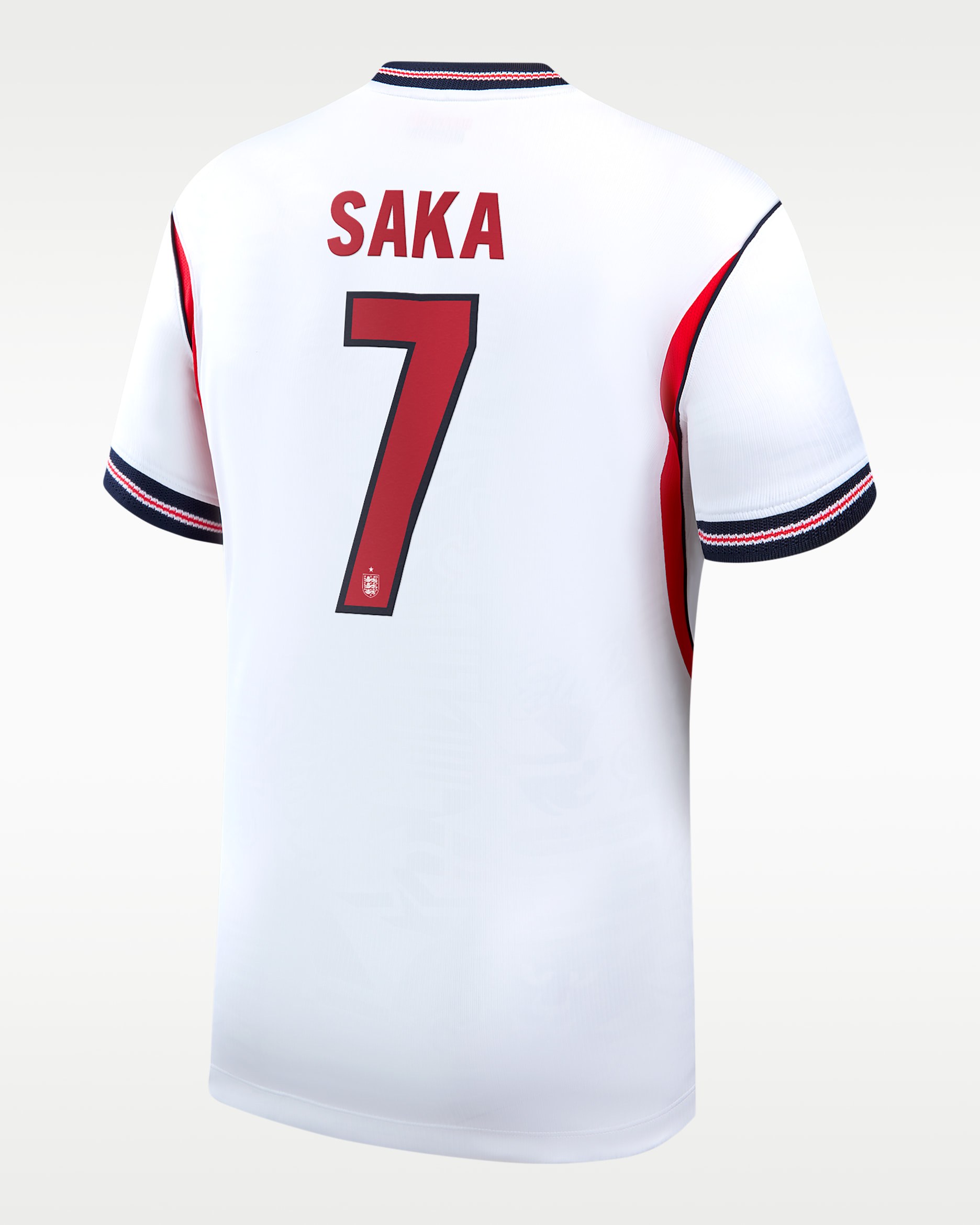 Bukayo Saka England National Team 2026 Stadium Home Men's Nike Dri-FIT Soccer Jersey - White