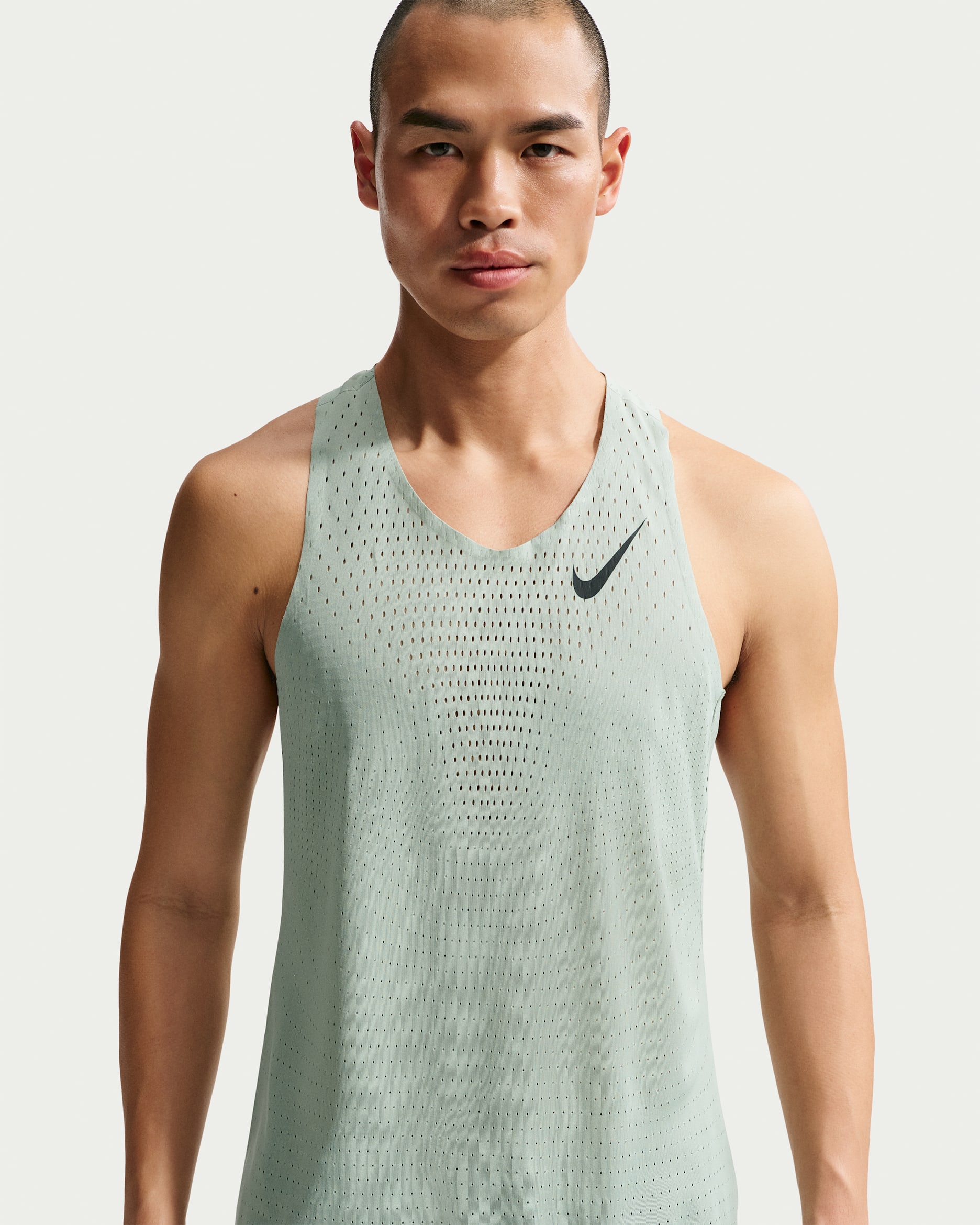 Nike AeroSwift Men's Dri-FIT ADV Running Singlet - Steam/Black