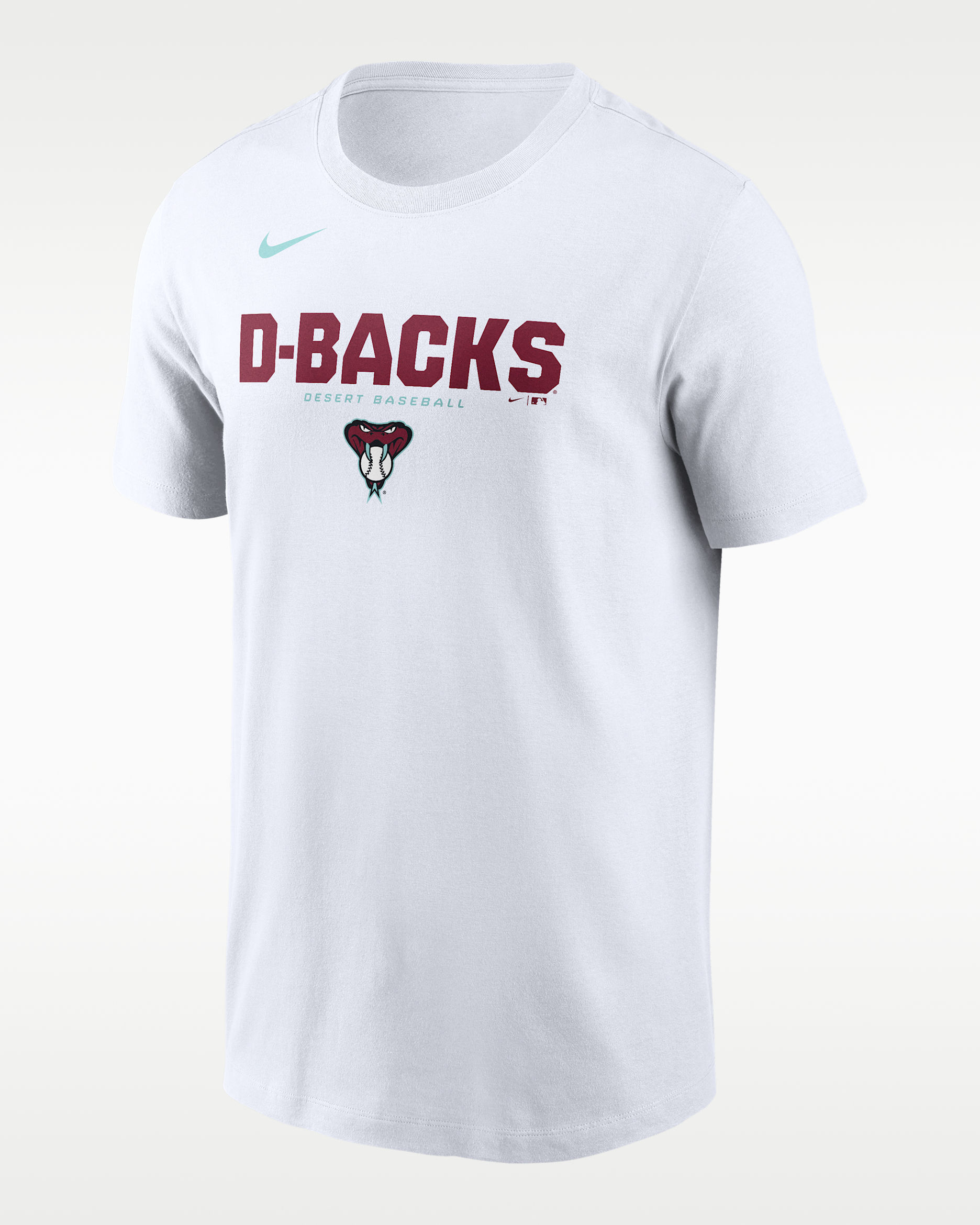 Arizona Diamondbacks Bold Team Name Men's Nike MLB T-Shirt - White