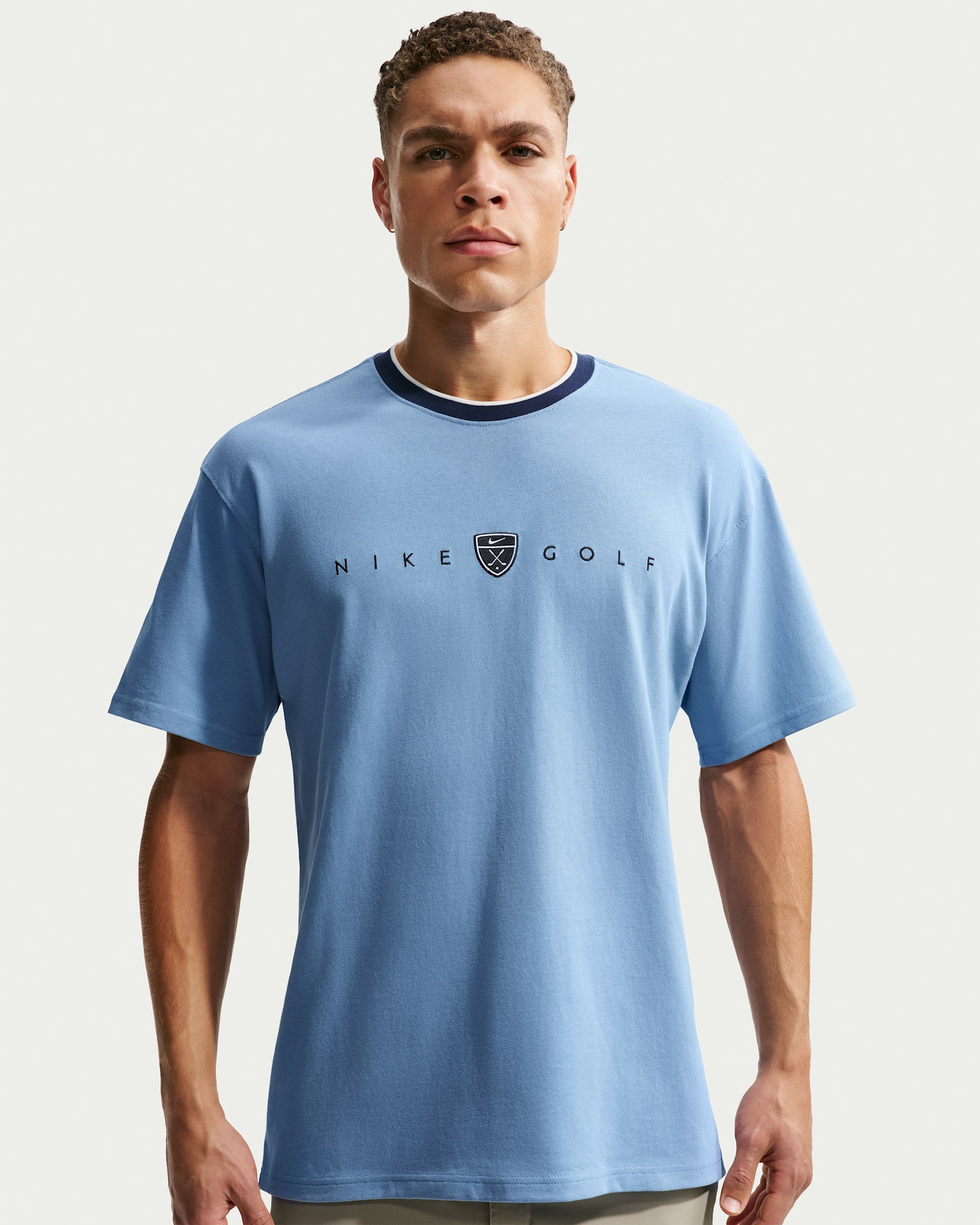 Playera de golf de corte holgado para hombre Nike - Azul de trabajo
