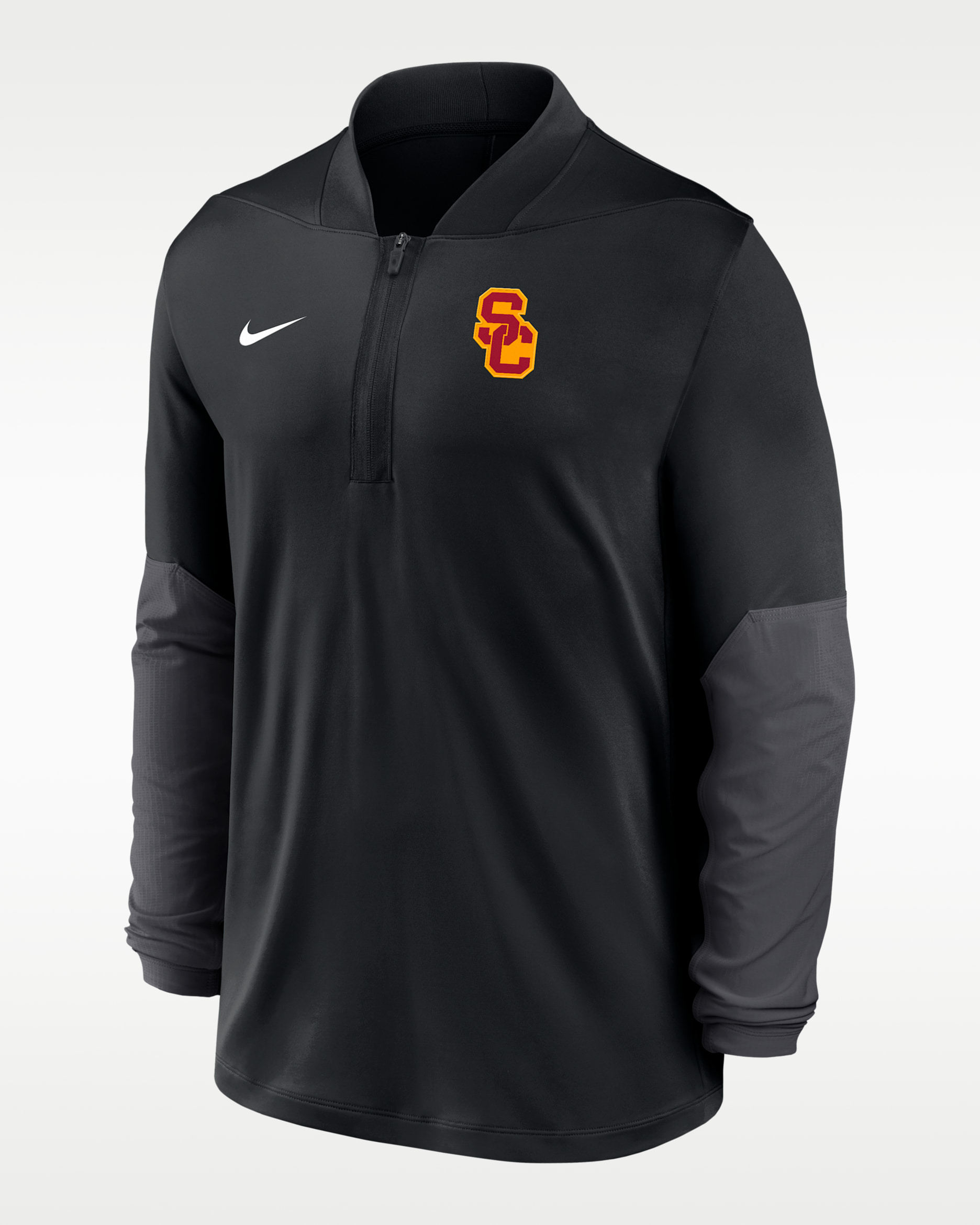 USC Men's Nike Dri-FIT College 1/2-Zip Top - Black
