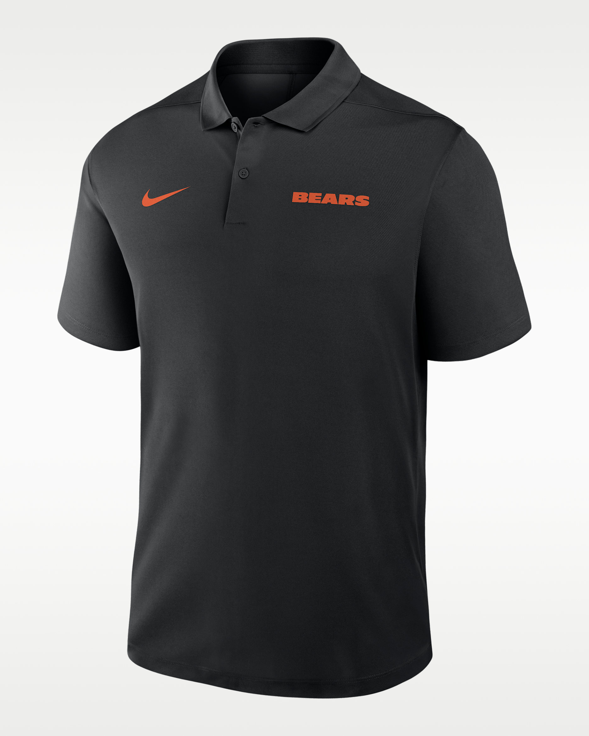 Chicago Bears Wordmark Victory Men's Nike Dri-FIT NFL Polo - Black