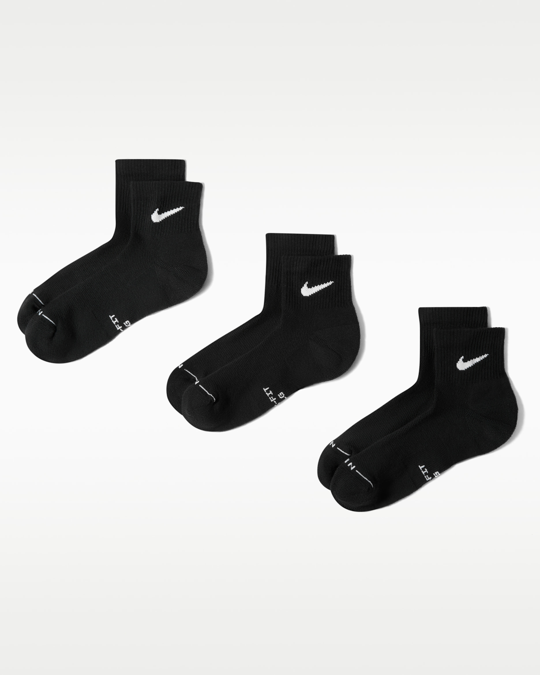 Nike Everyday Elevated Ankle Socks (3 Pairs) - Multi-Colour