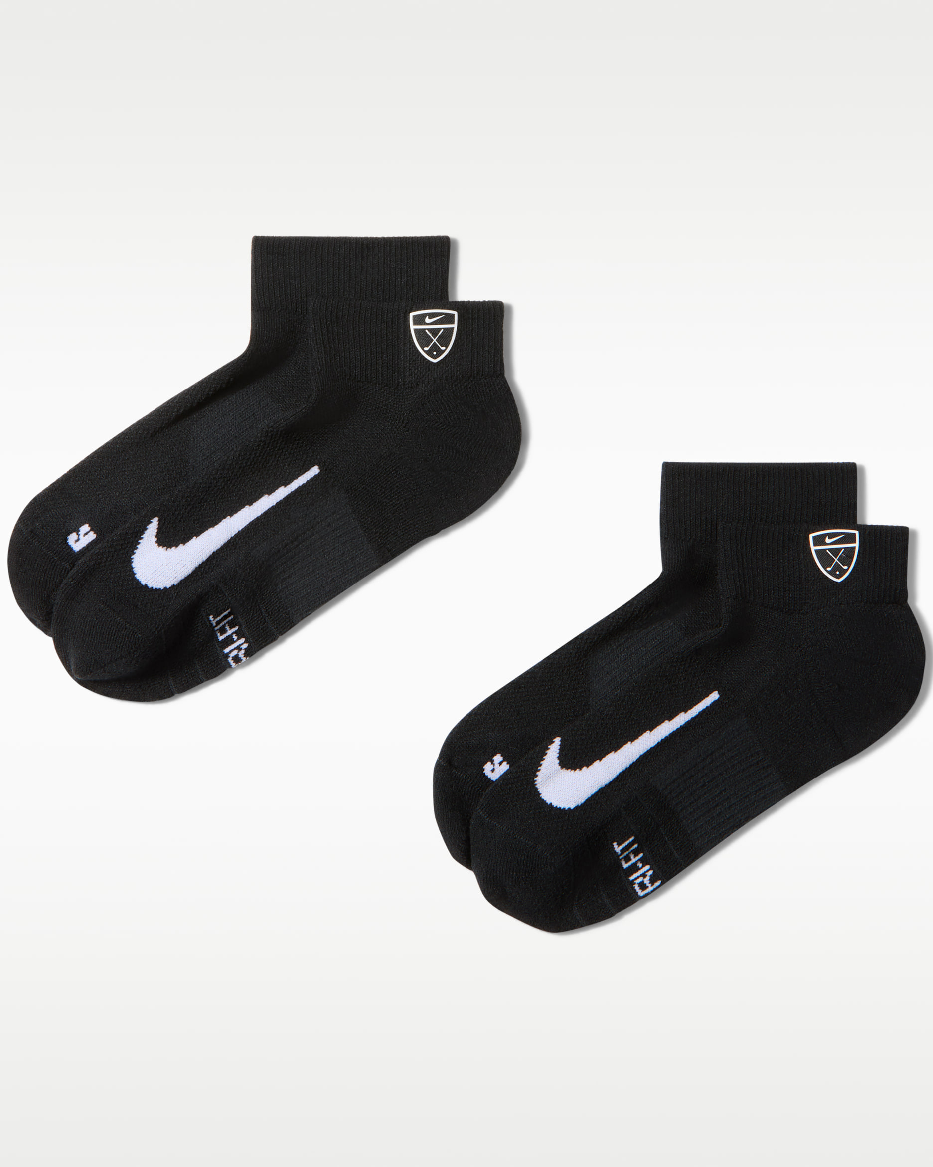 Calcetines cortos de golf Nike Multiplier Low (2 pares) - Negro/Blanco