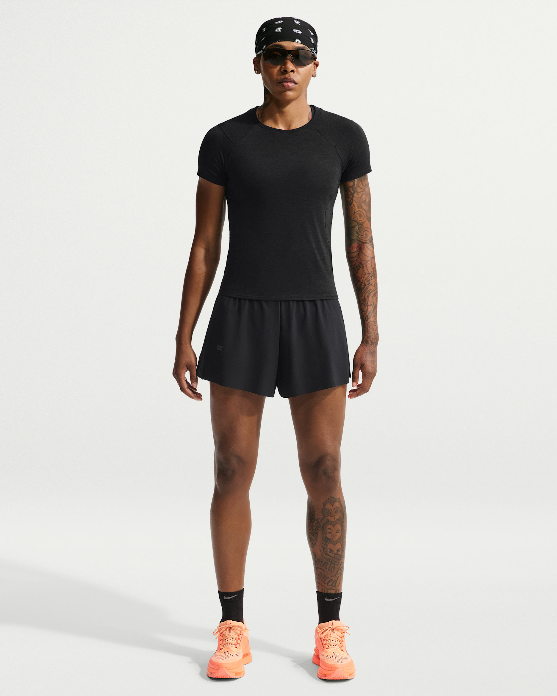 NikeLab | Running Women's 10cm (approx.) Brief-Lined Shorts - Black/Black/White/Black