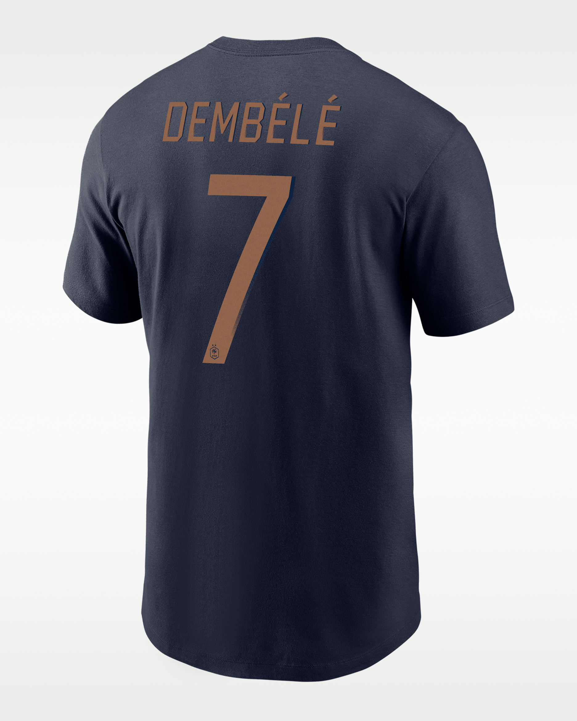Ousmane Dembélé FFF Men's Nike Soccer T-Shirt - College Navy