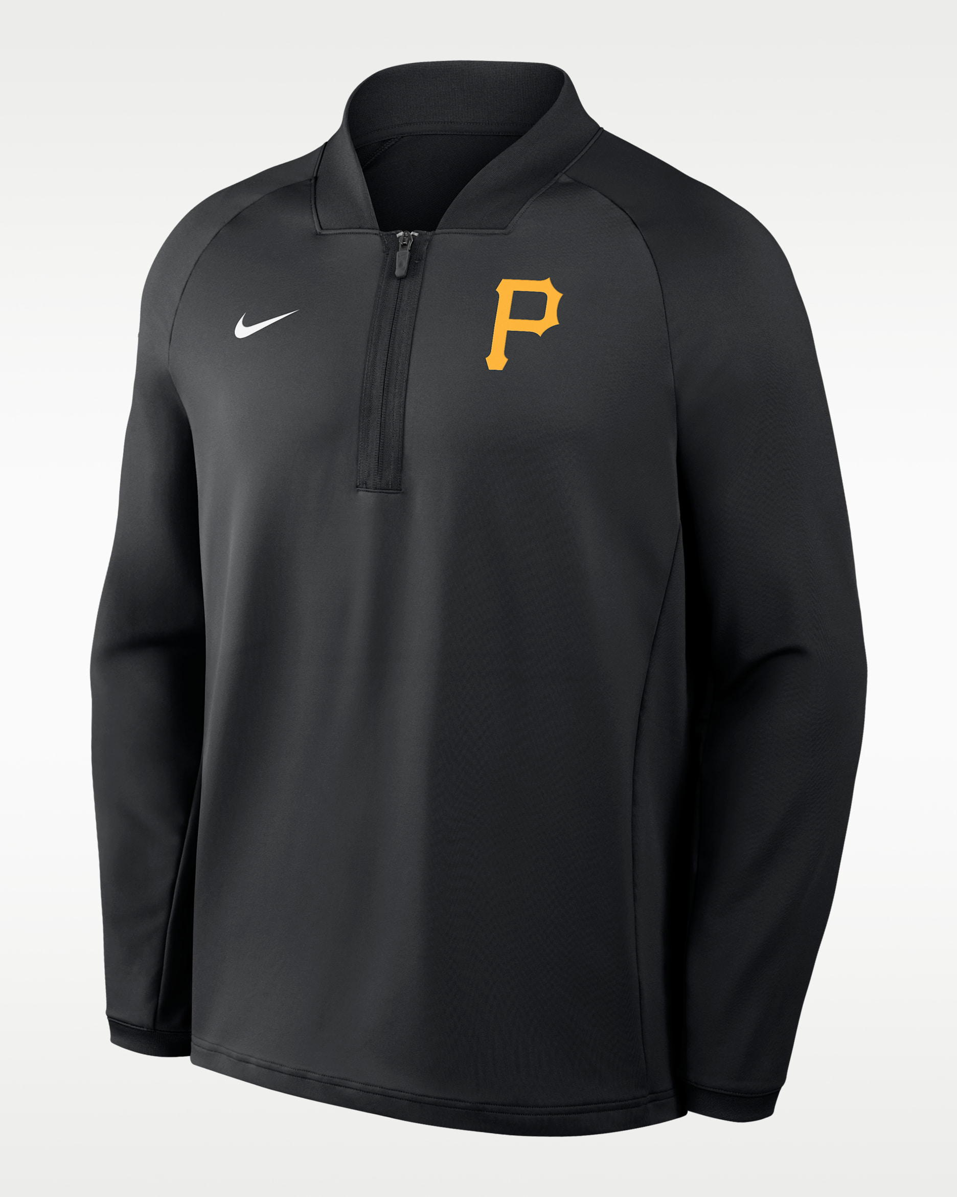 Pittsburgh Pirates Authentic Collection Men's Nike Dri-FIT MLB 1/2-Zip Long-Sleeve Top - Black