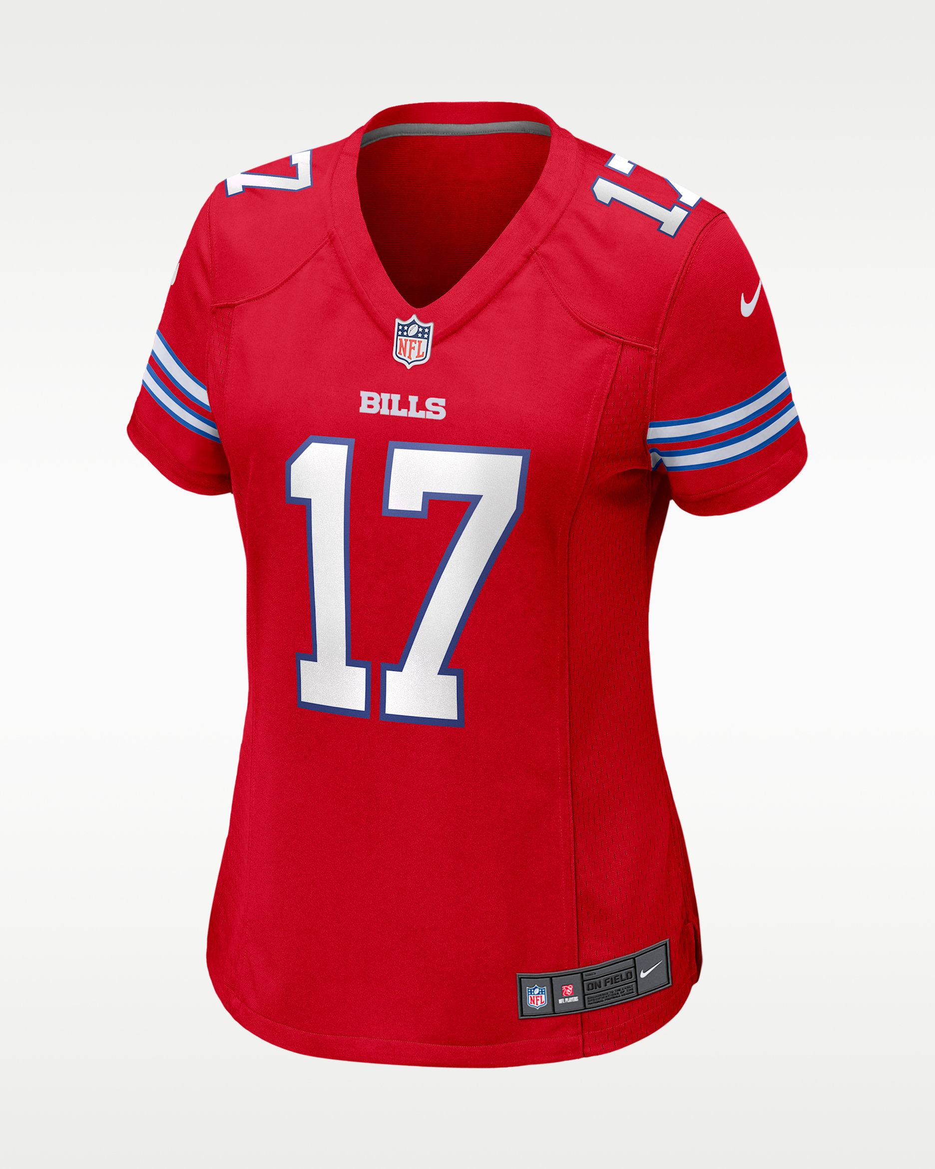 Camiseta de futbol americano Game para mujer NFL Buffalo Bills (Josh Allen) - Rojo universitario