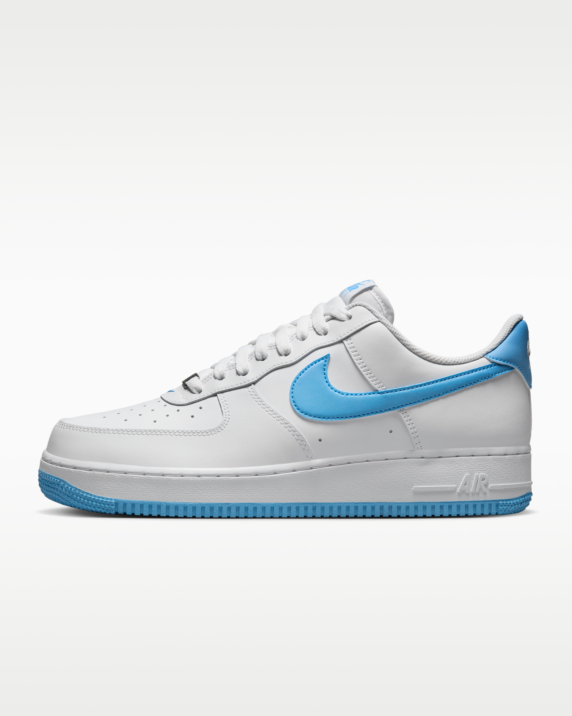 Nike Air Force 1 '07 Men's Shoes - White/White/Aquarius Blue