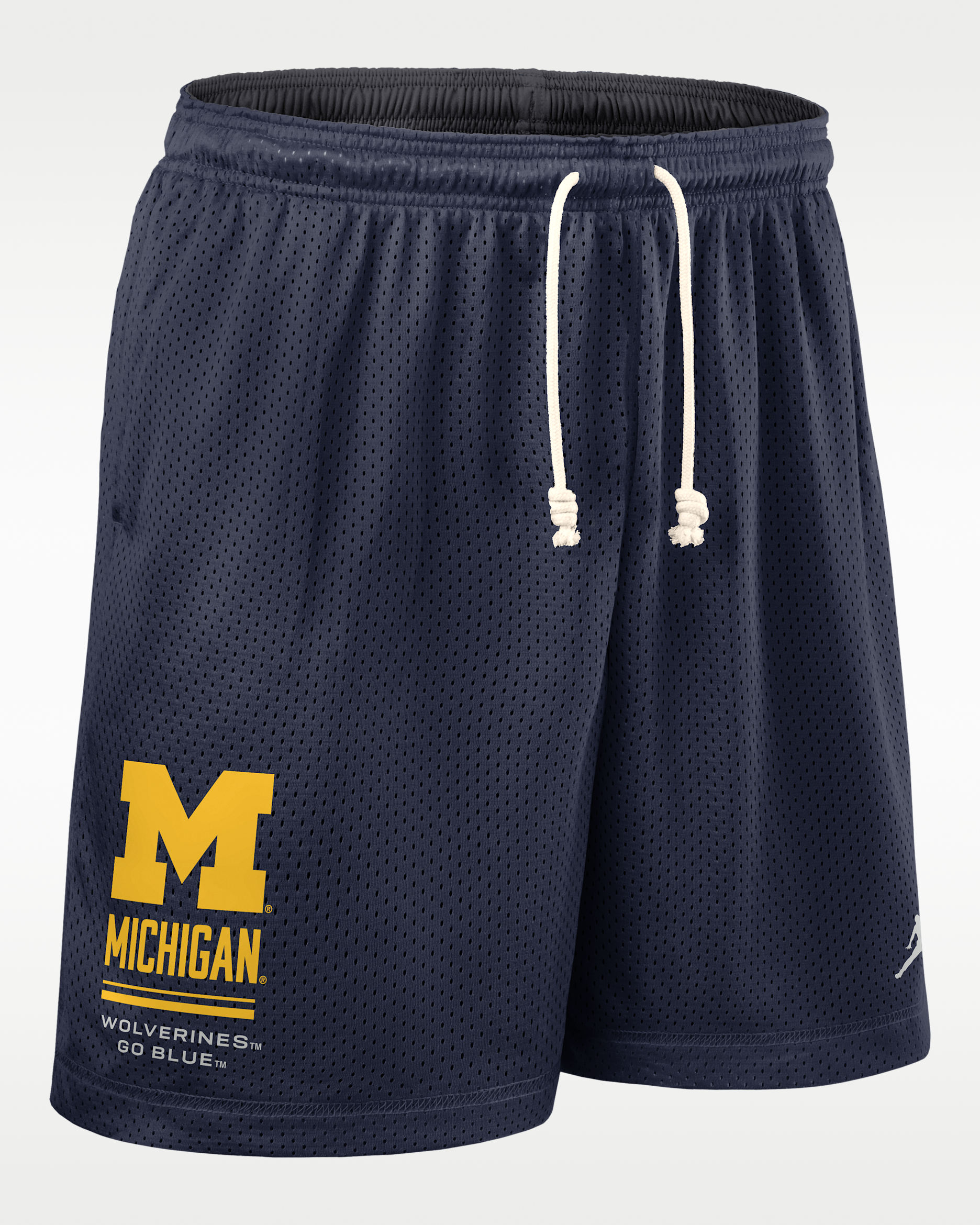 Michigan Sideline Reversible Men's Jordan Brand Dri-FIT College Shorts - College Navy/Anthracite