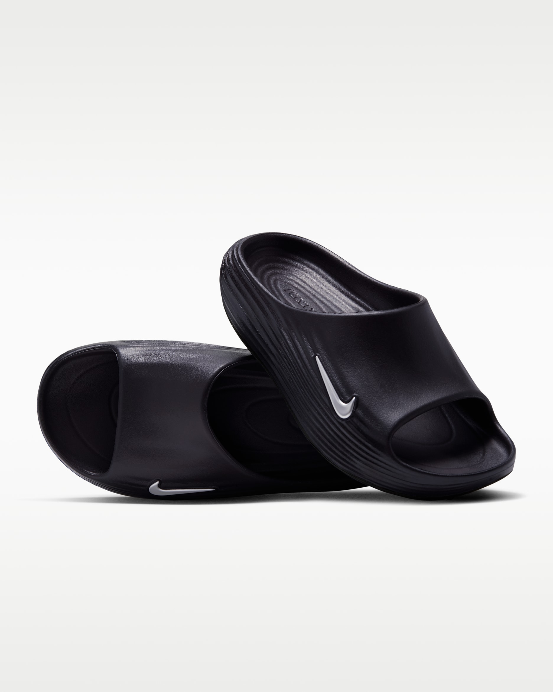 Nike ReactX Rejuven8 Women's Slides - Velvet Brown/Black/Metallic Silver