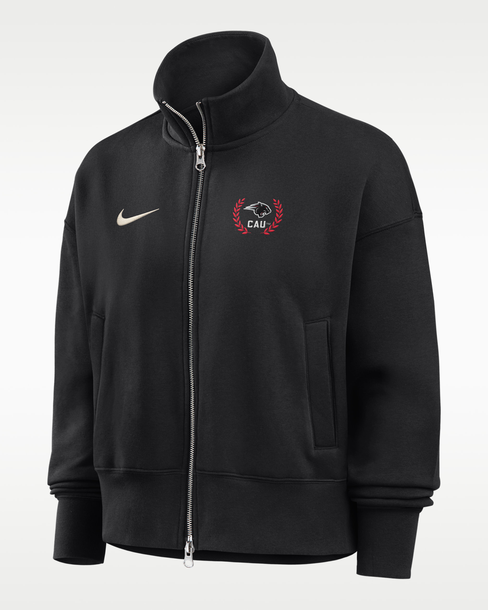Nike College (Clark Atlanta University) Women's Nike Phoenix Fleece Track Jacket - Black