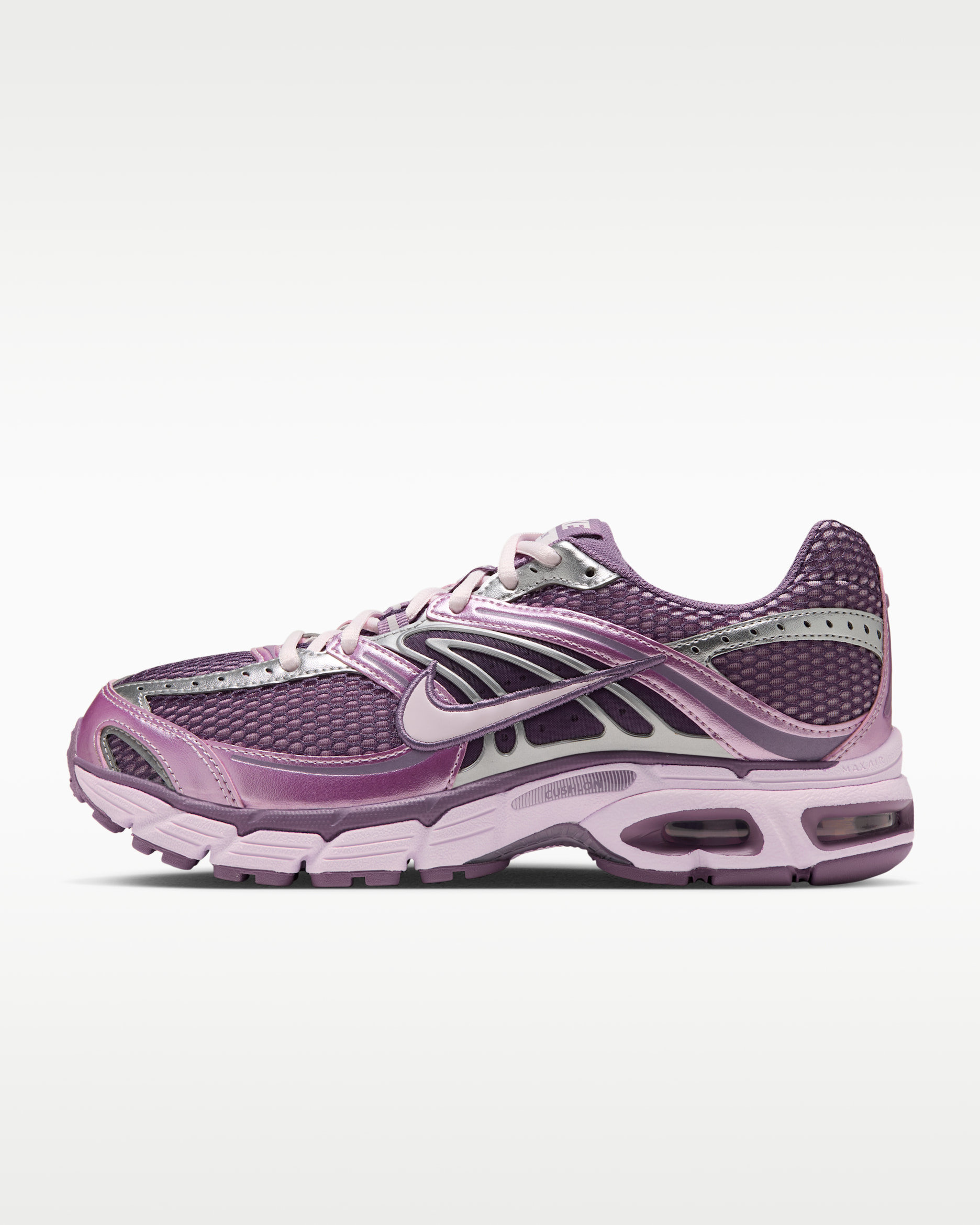 Nike Air Max Moto 2K Women's Shoes with Reflective Accents - Pink Foam/Violet Dust/Metallic Silver/Pearl Pink