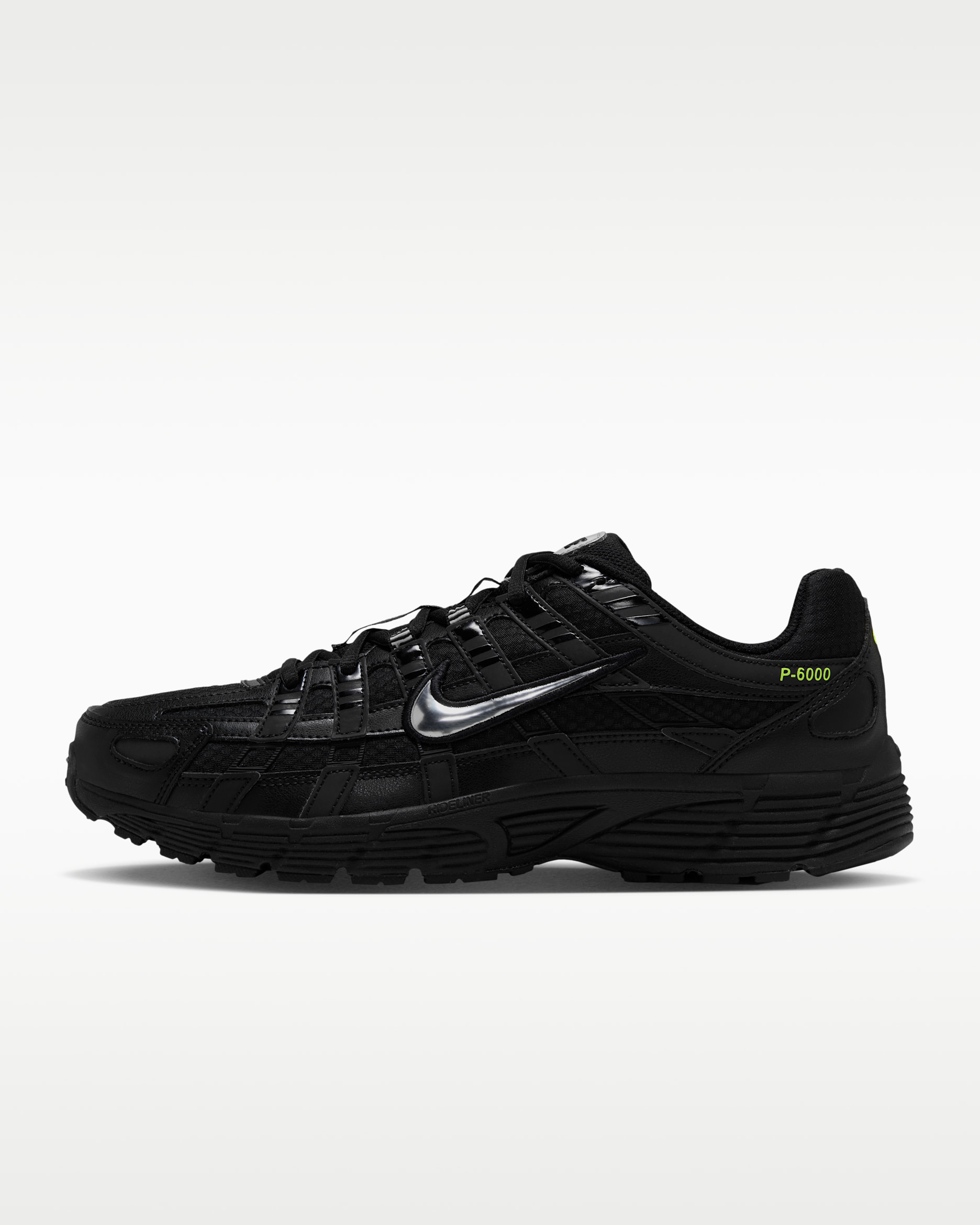 Nike P-6000 Men's Shoes - Black/Metallic Silver/Volt/Black