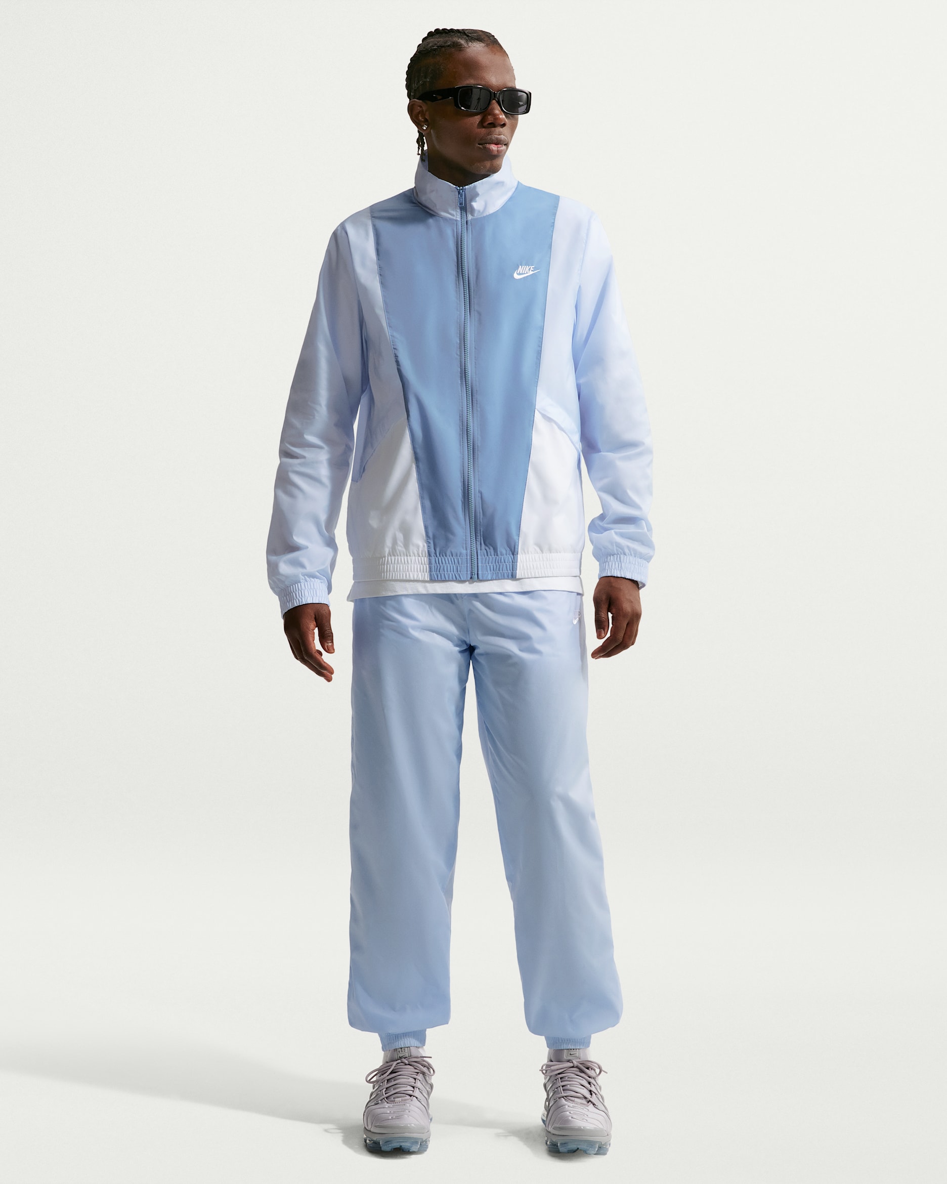 Nike Club Men's Woven Tracksuit - Hydrogen Blue/White/Work Blue/White