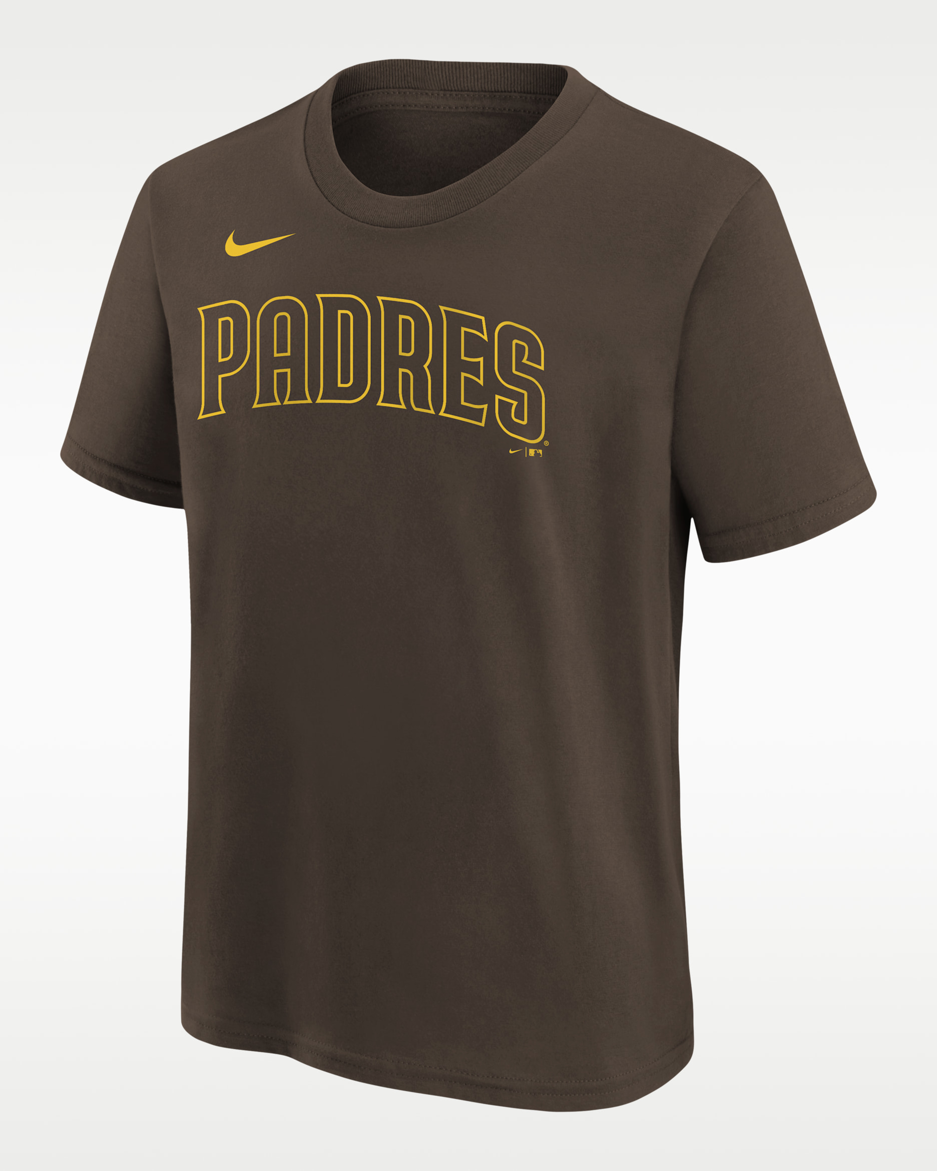Jackson Merrill San Diego Padres Big Kid's Nike MLB T-Shirt - Brown/Yellow