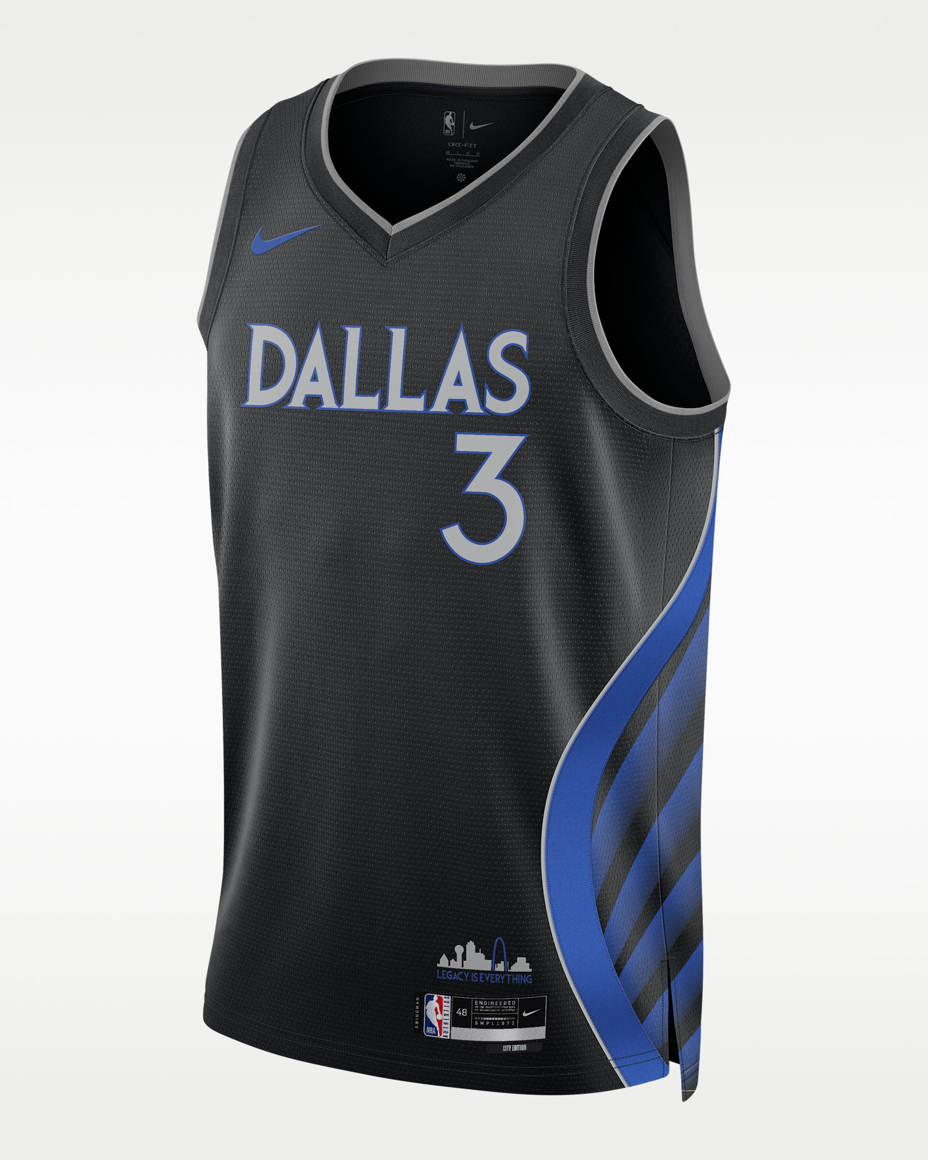 Anthony Davis Dallas Mavericks City Edition Men's Nike NBA Swingman Jersey - Black