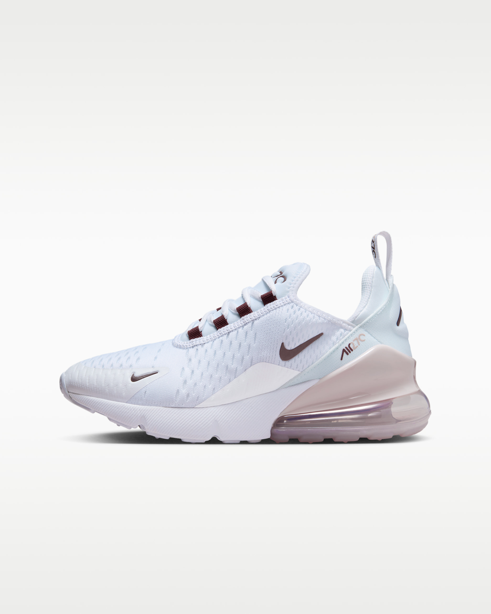 รองเท้าเด็กโต Nike Air Max 270 - ขาว/Platinum Violet/Burgundy Crush