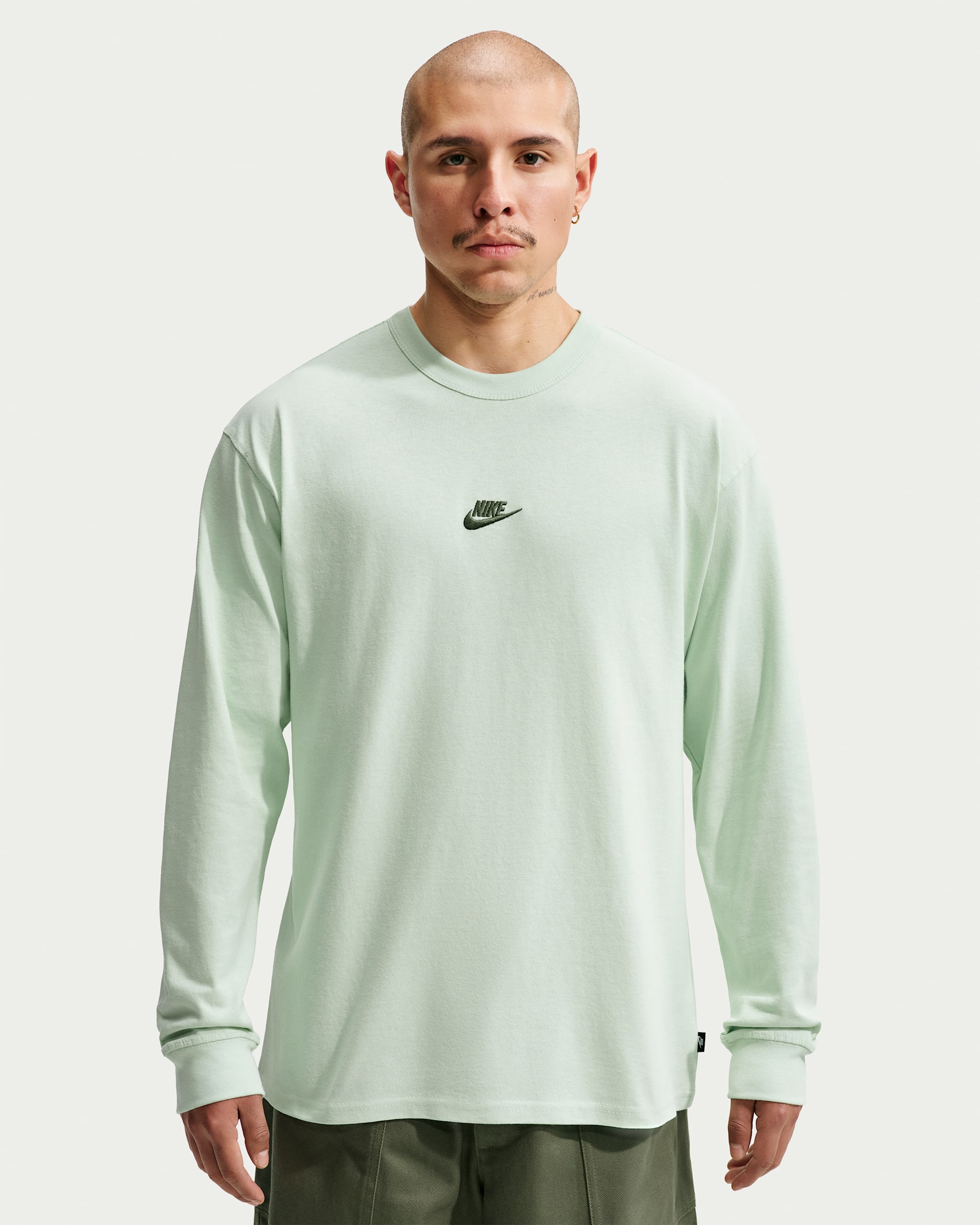 Nike Sportswear Premium Essentials Men's Long-Sleeve T-Shirt - Jade Aura