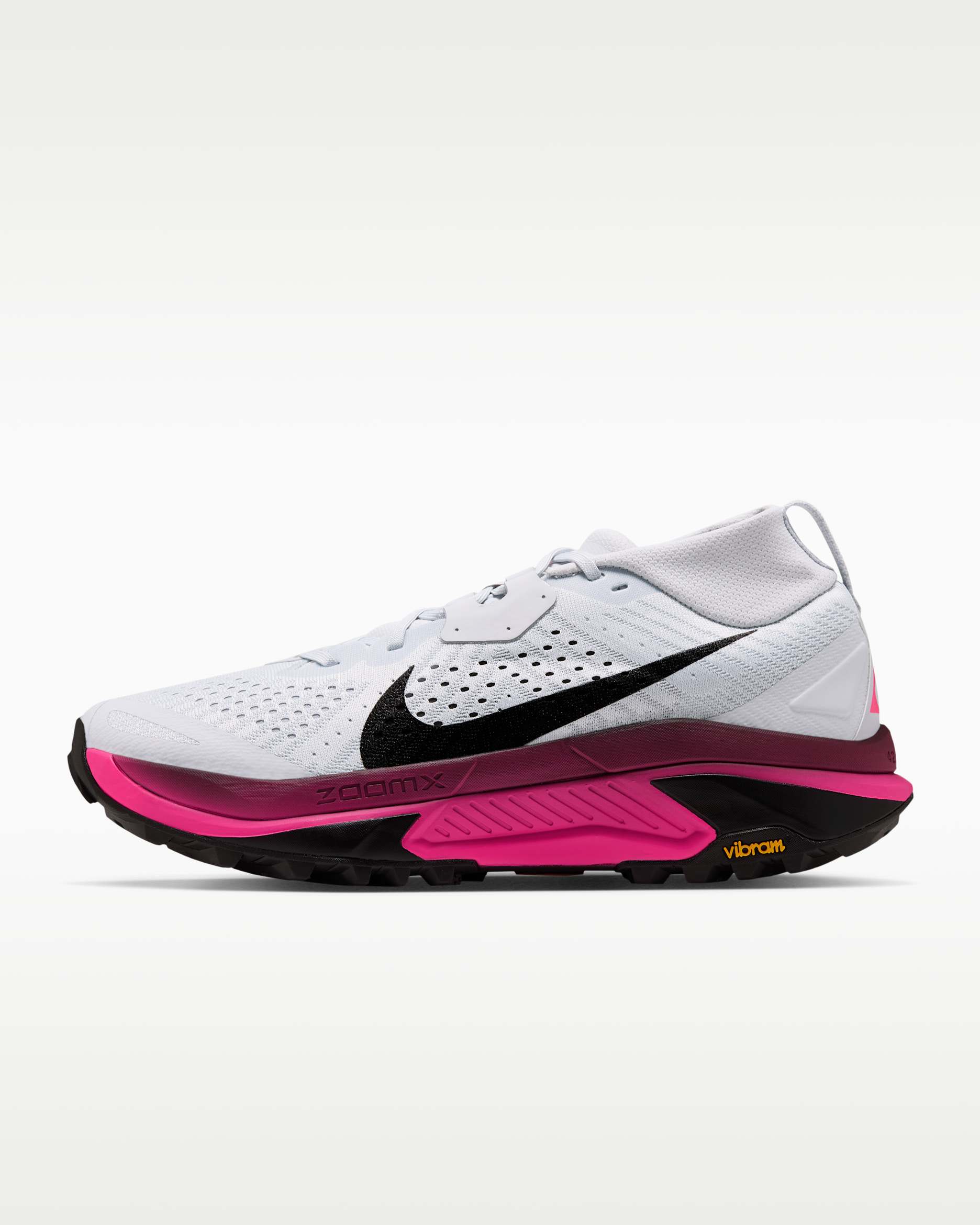 ACG Zegama Trail Men's Trail Running Shoes - Pure Platinum/Hyper Pink/Yellow Ochre/Black