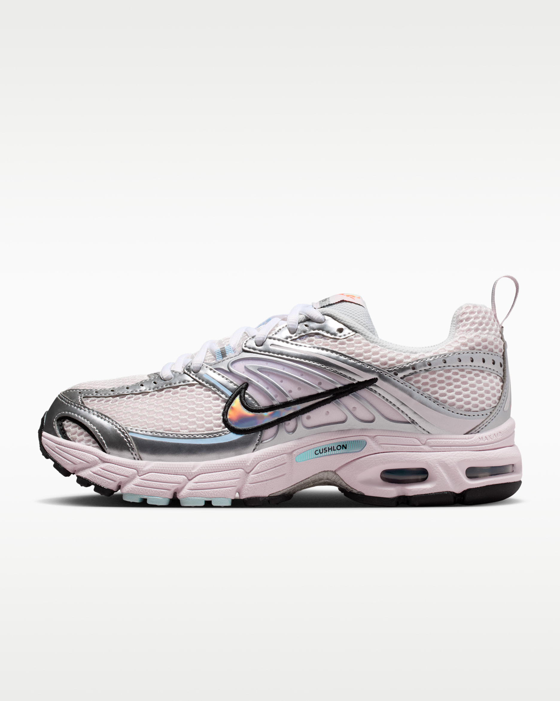 Tenis para mujer Nike Air Max Moto 2K - Blanco/Rosa perla/Negro/Plata metalizado