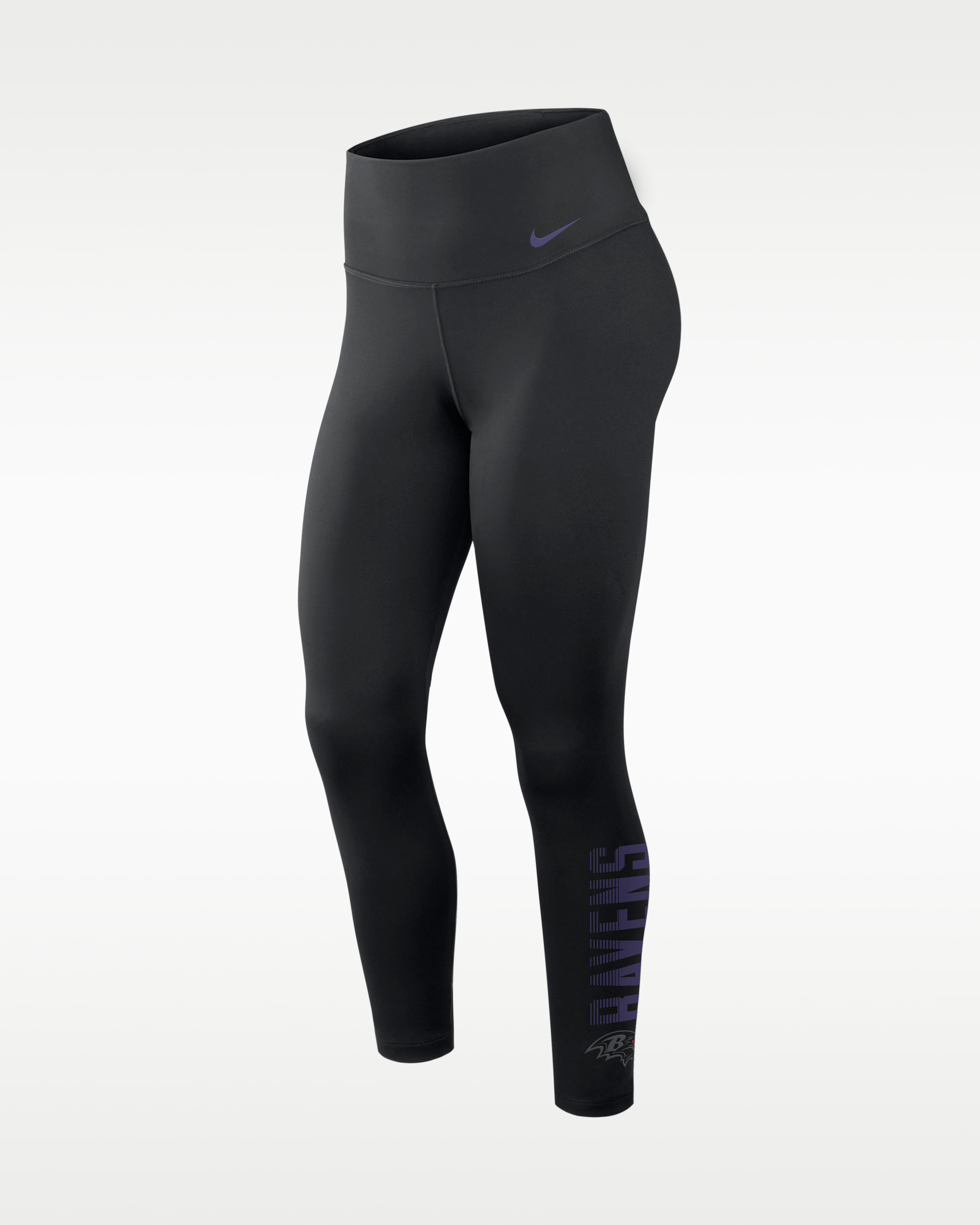 Baltimore Ravens Primetime One Women's Nike Dri-FIT NFL High-Rise Leggings - Black