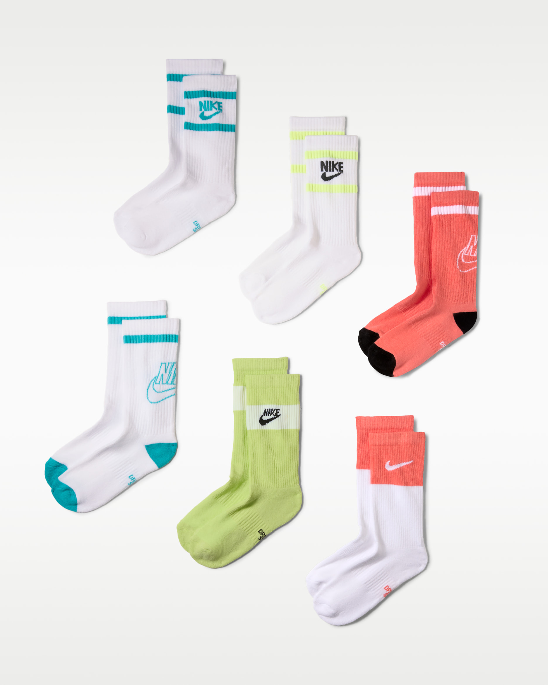Calcetas acolchadas para niños (6 pares) Nike Everyday - Multicolor