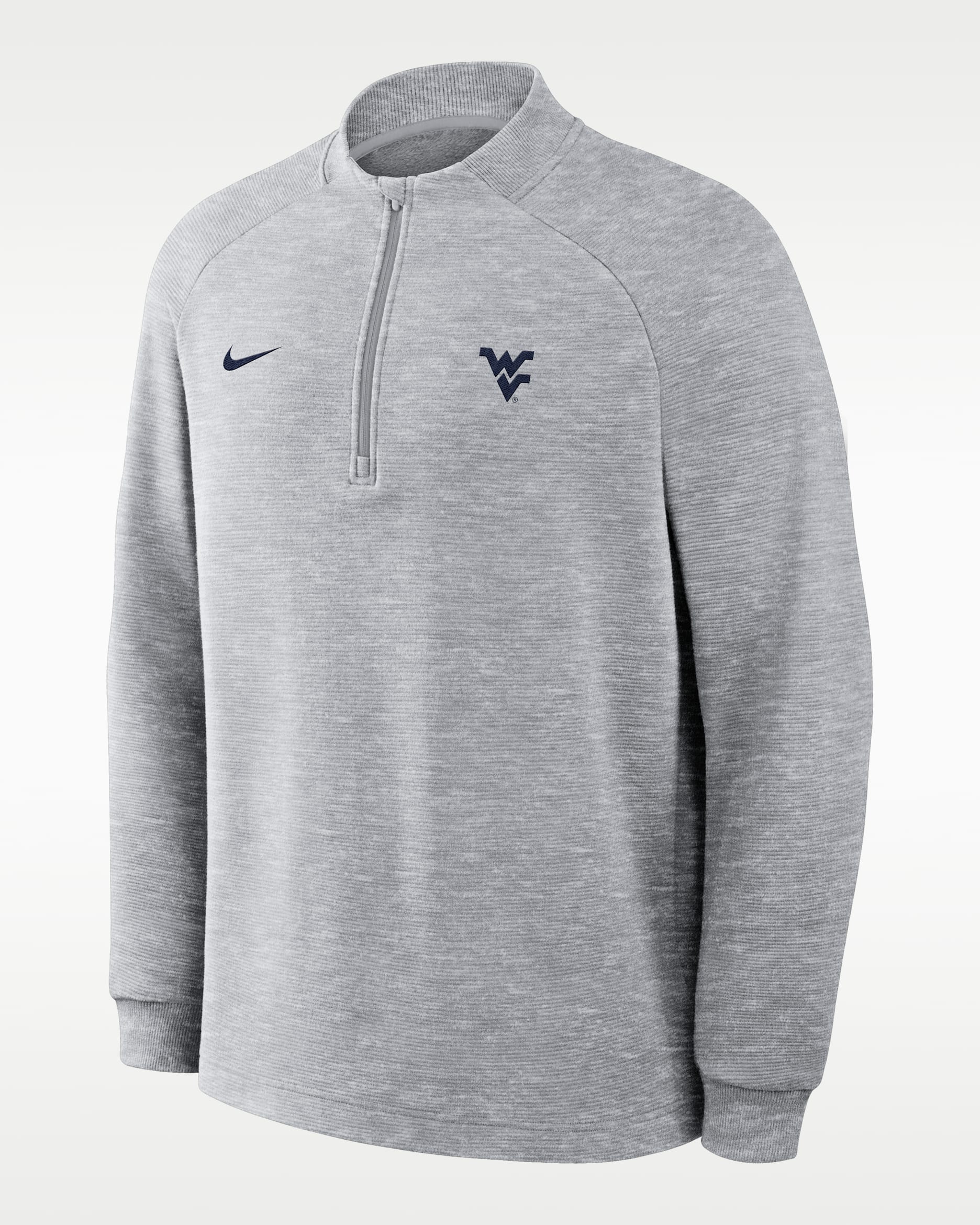 West Virginia Par Men's Nike Therma-FIT College Half-Zip Pullover - Grey