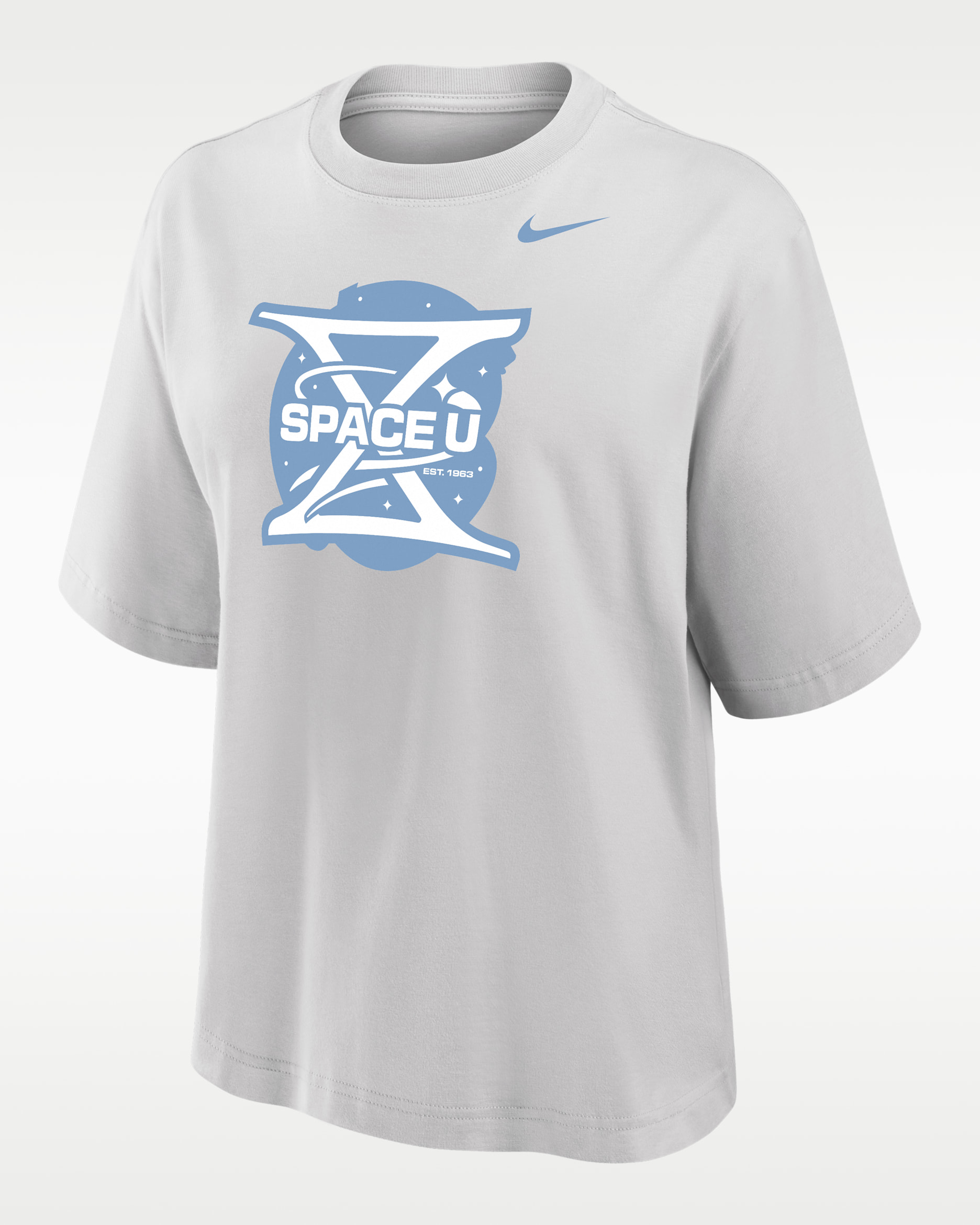 Playera universitaria Nike para mujer UCF Space Game - Gris