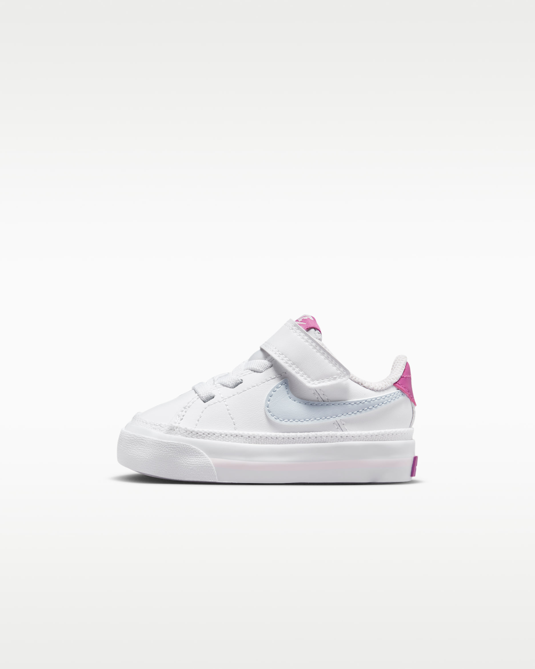 NikeCourt Legacy Baby/Toddler Shoes - White/Cosmic Fuchsia/Pearl Pink/Football Grey