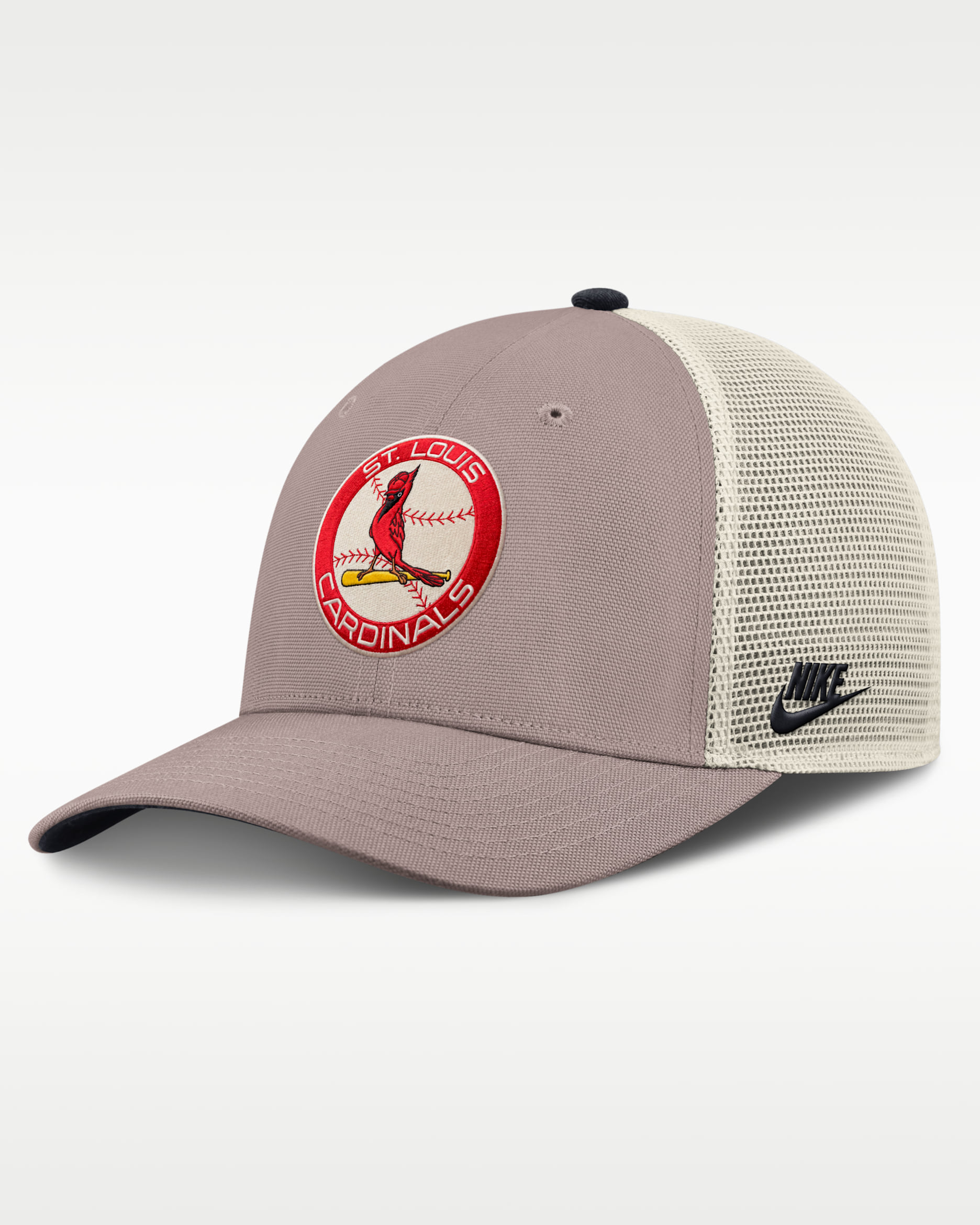 Gorra de rejilla Nike de la MLB ajustable para hombre St. Louis Cardinals Cooperstown Rise - Caqui