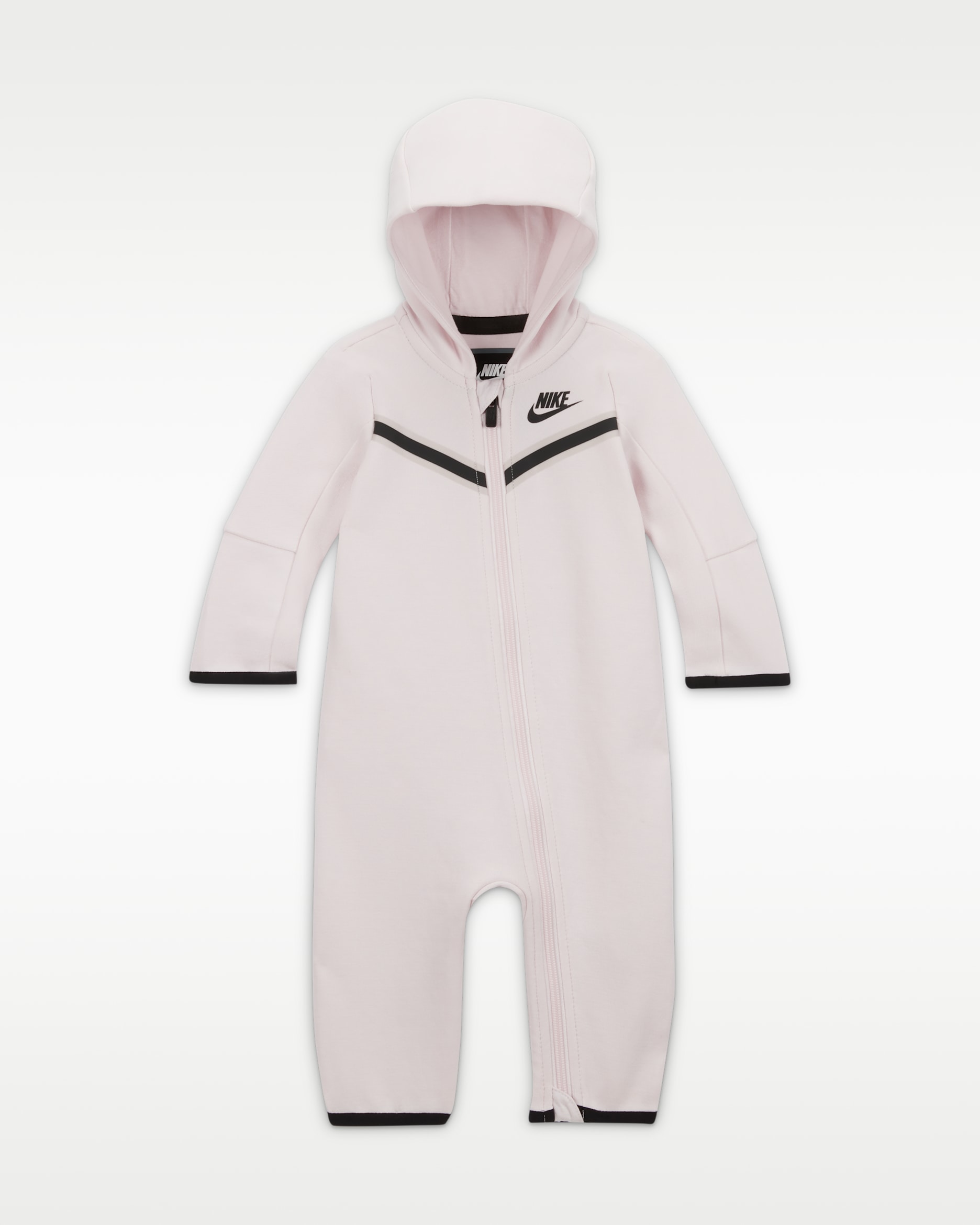 Combinaison à zip Nike Sportswear Tech Fleece pour bébé (0 - 9 mois) - Pearl Pink