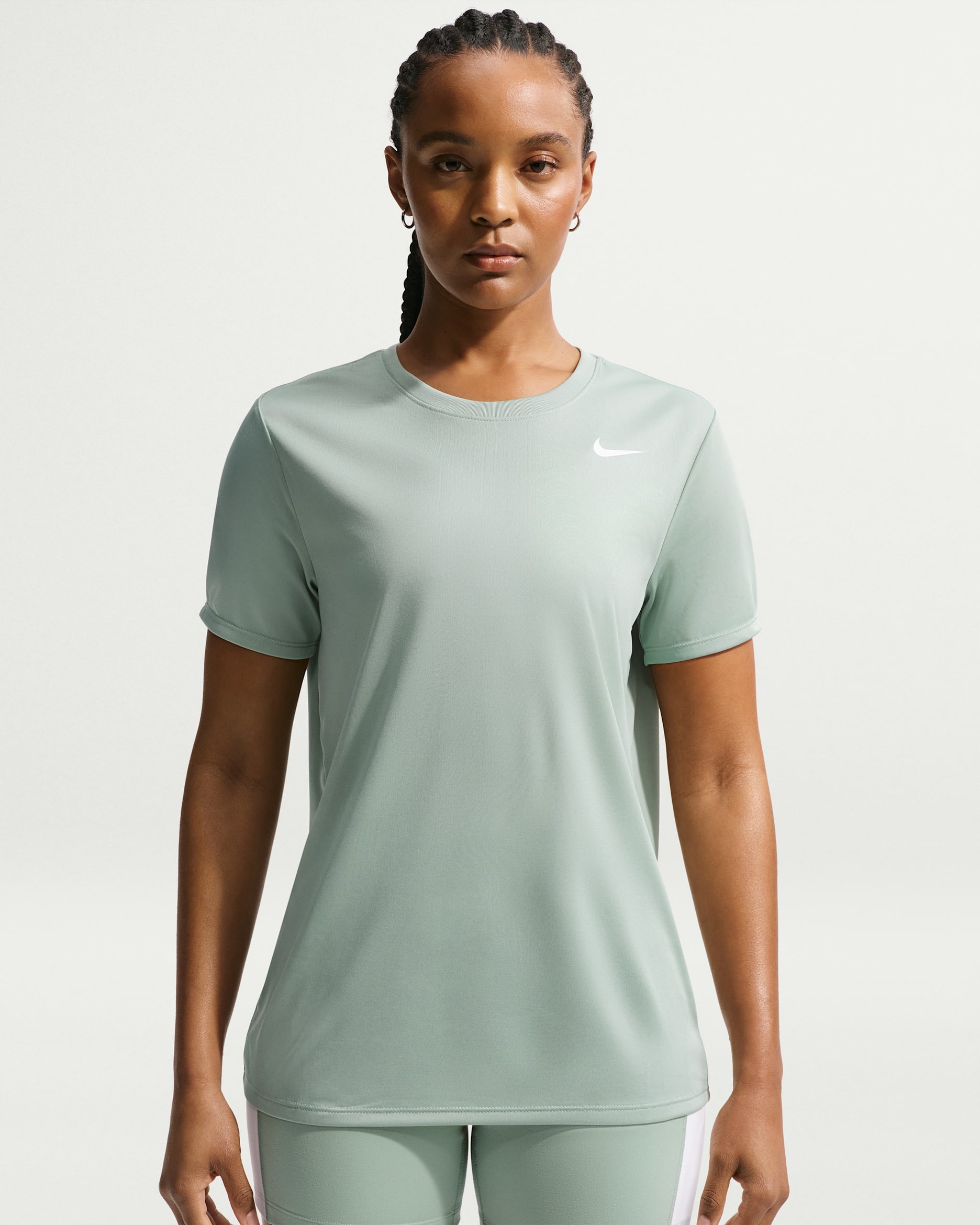 Playera para mujer Nike Dri-FIT - Vapor/Blanco
