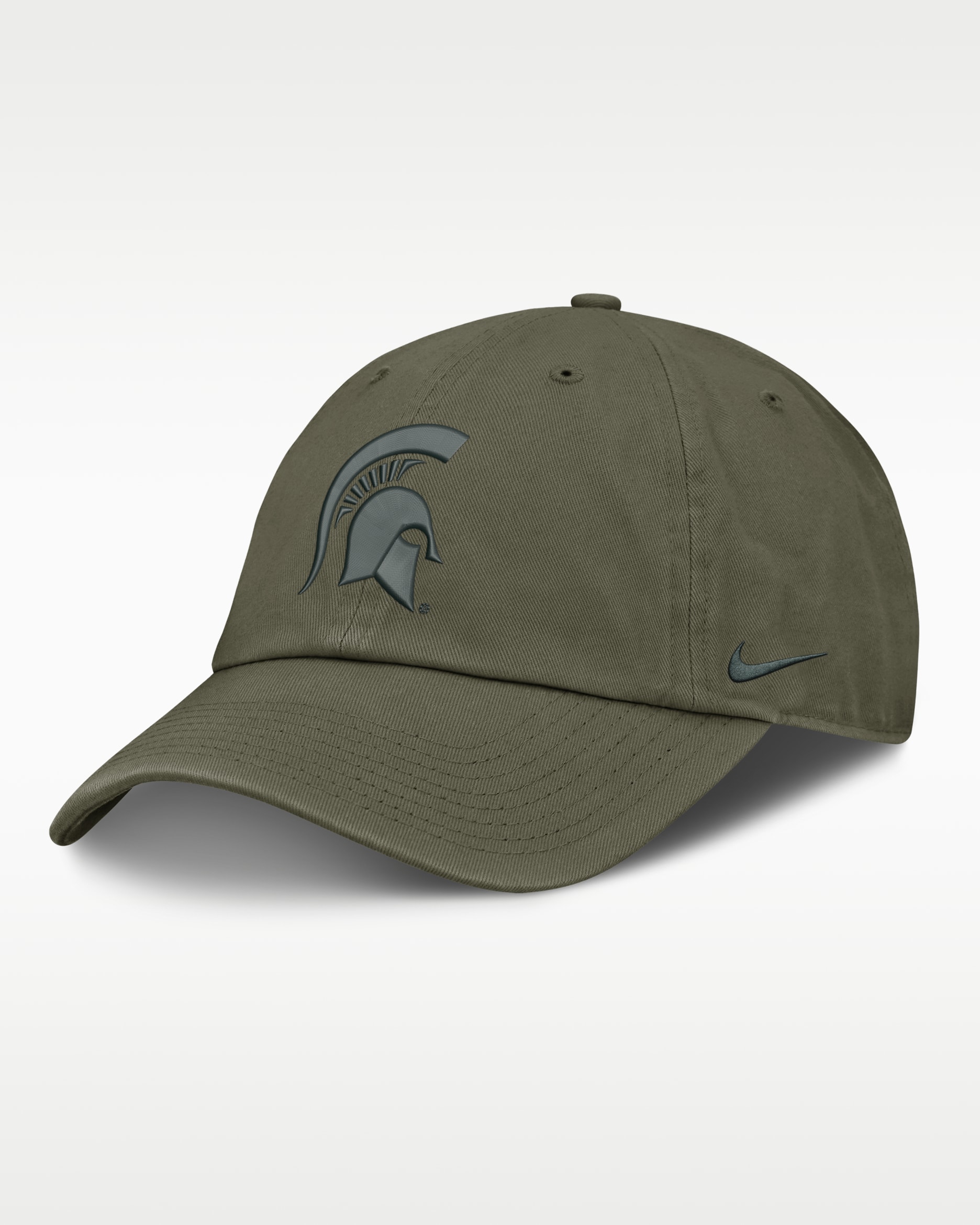 Michigan State Primetime Club Men's Nike College Adjustable Hat - Olive