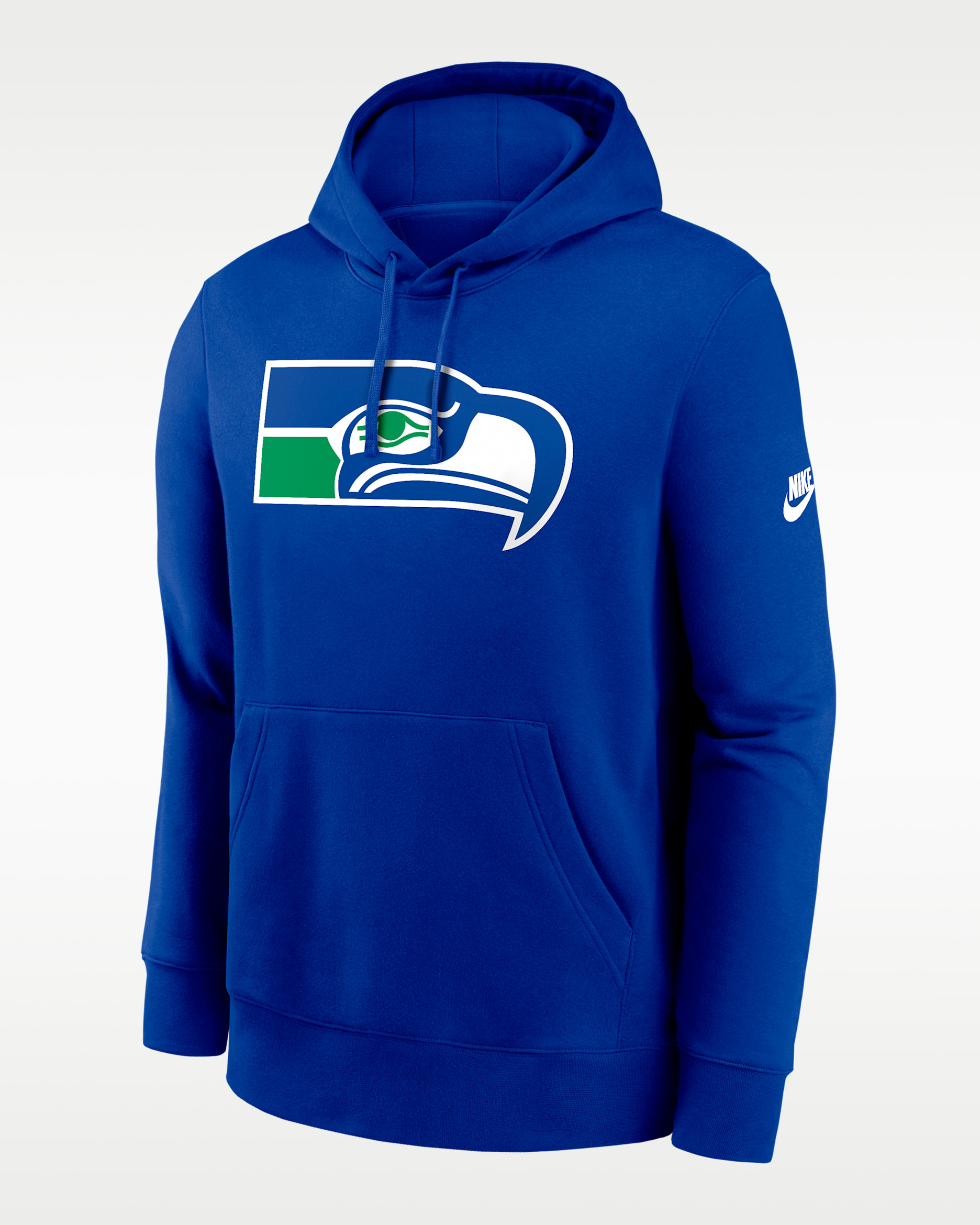 Seattle Seahawks Club Logo Men's Nike NFL Pullover Hoodie - Royal