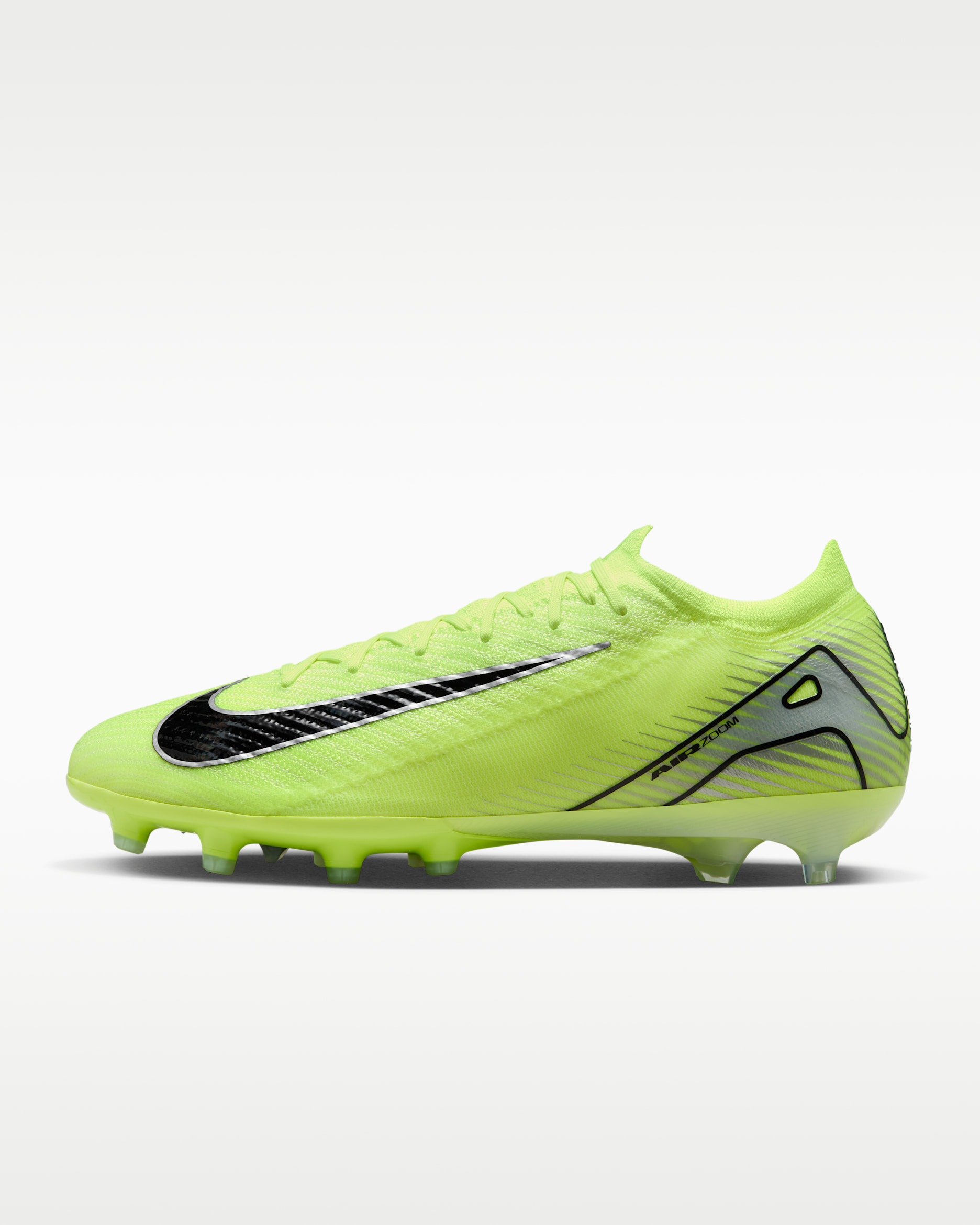 나이키 머큐리얼 베이퍼 16 엘리트 인공 잔디 로우 탑 클리트 축구화 - 볼트/블랙