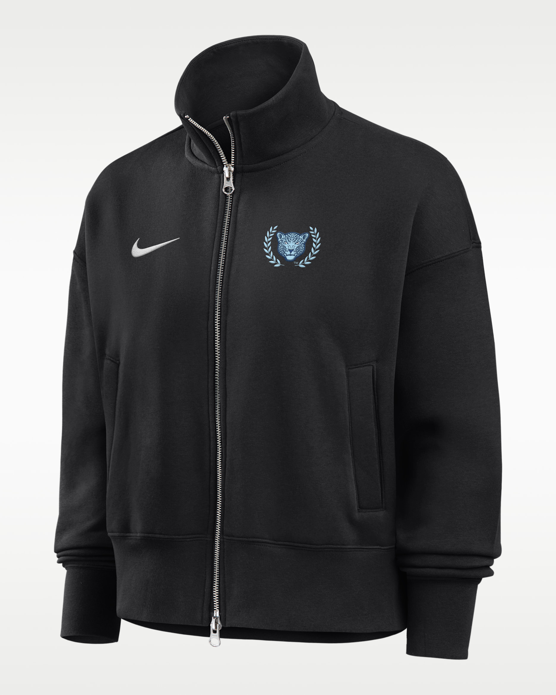 Nike College (Spelman College) Women's Nike Phoenix Fleece Track Jacket - Black