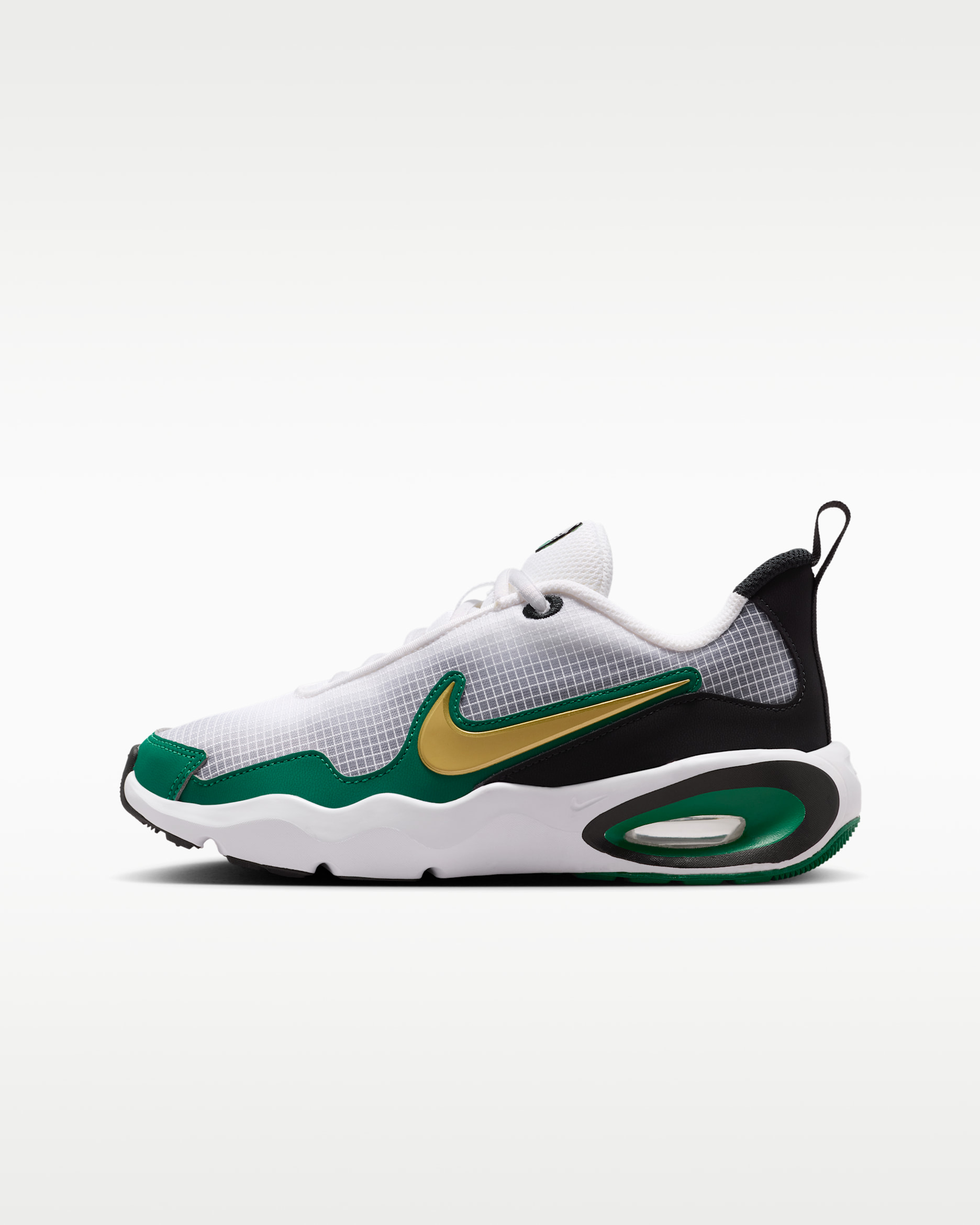 Nike Air Max Nova 大童鞋款 - 白色/Malachite/黑色/Metallic Gold
