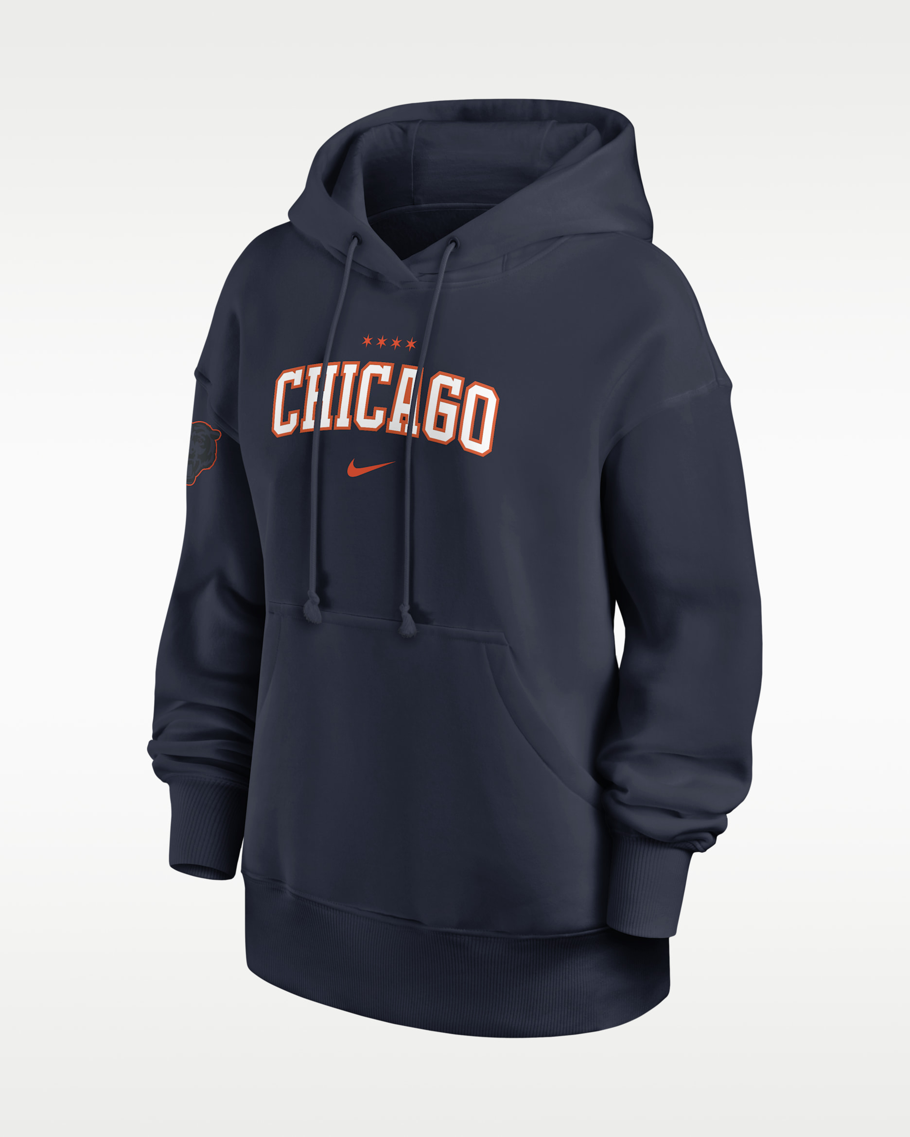 Chicago Bears Rivalries Collection Phoenix Women's Nike NFL Oversized Pullover Hoodie - Navy