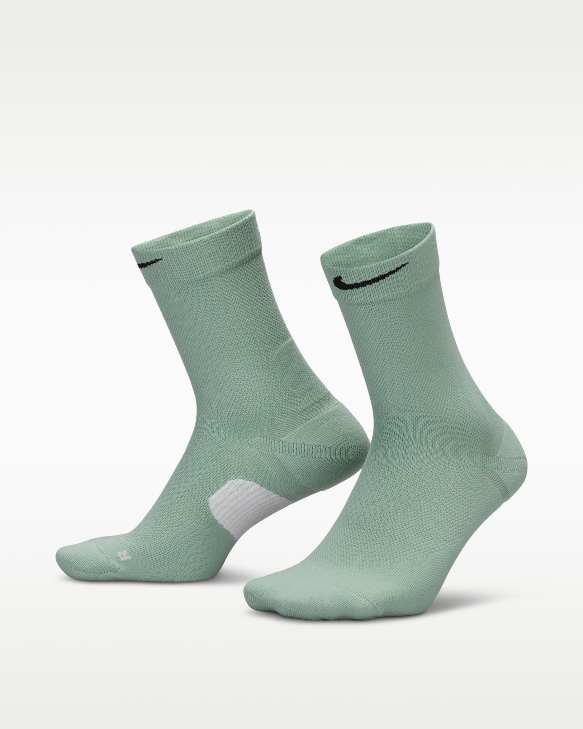 Chaussettes mi-mollet Nike Running Midweight (1 paire) - Steam/Photon Dust/Noir
