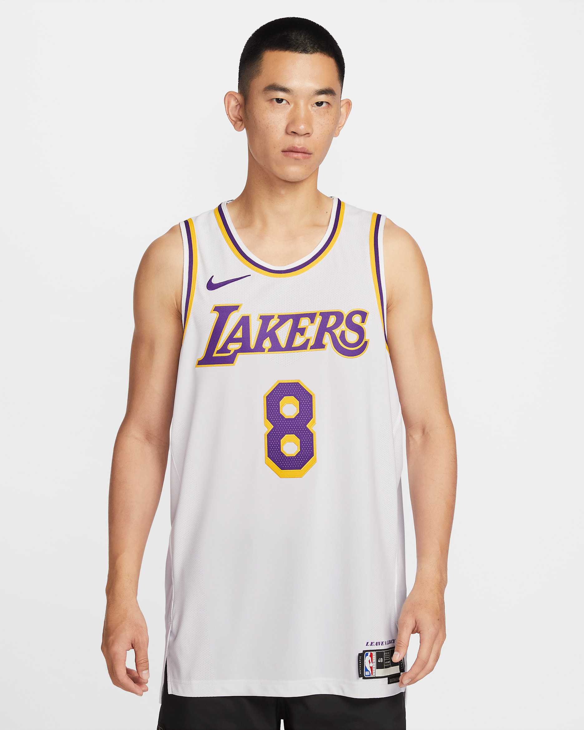 ロサンゼルス レイカーズ アソシエーション エディション メンズ ナイキ Dri-FIT ADV NBA オーセンティック ジャージー - ホワイト