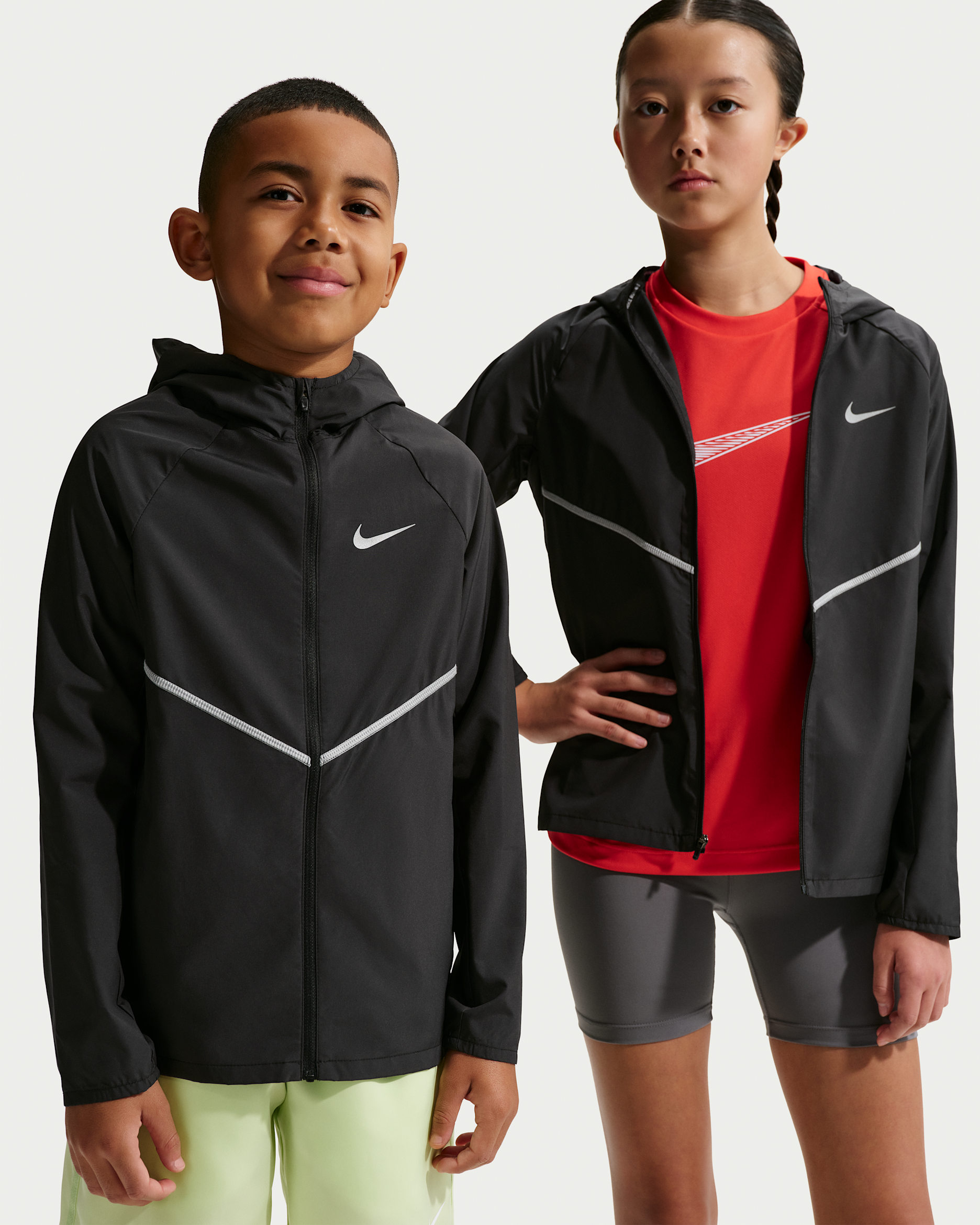 Nike Miler Kids' Repel UV Training Jacket - Black