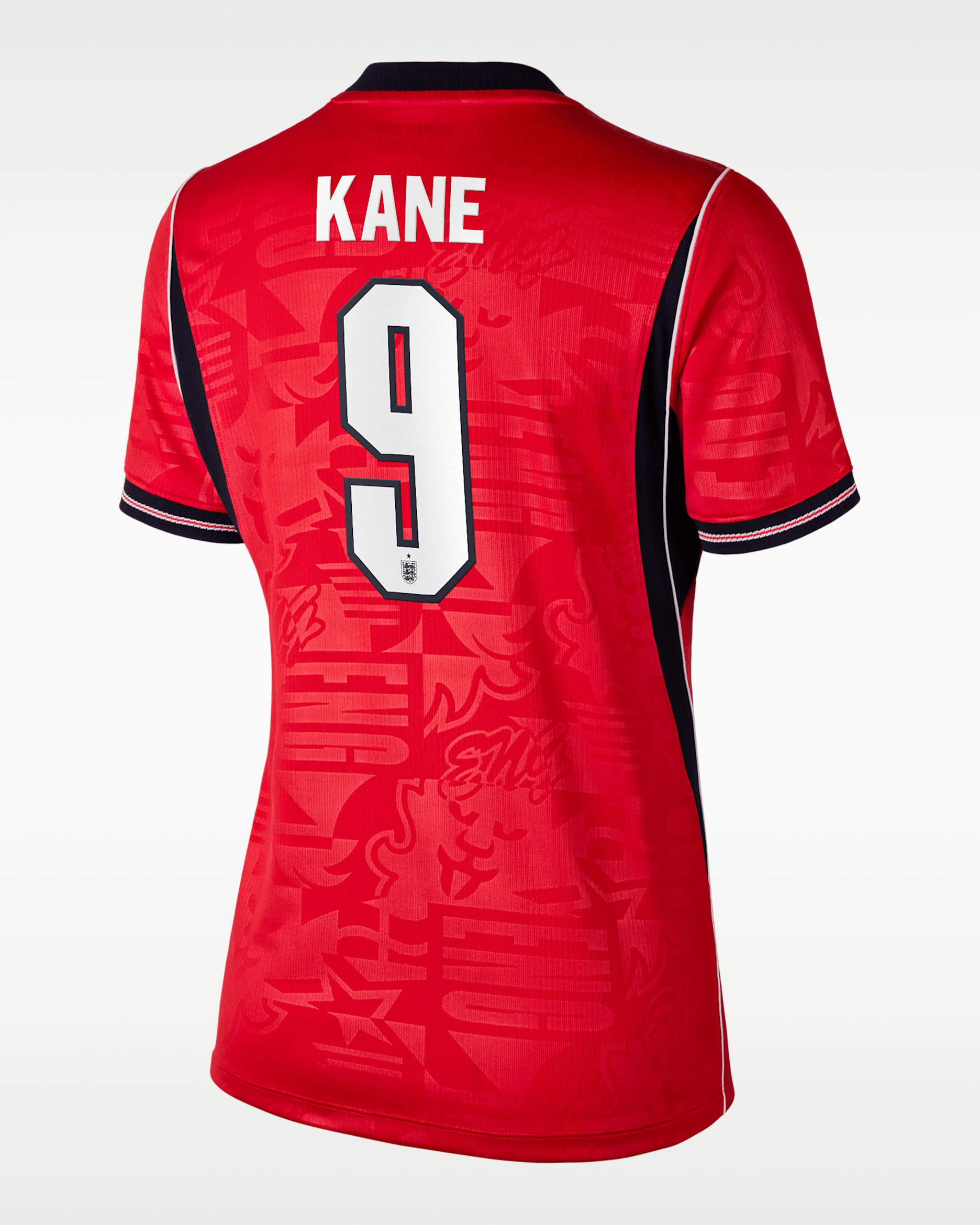 Jersey de fútbol Nike Dri-FIT para mujer Harry Kane England National Team 2026 Stadium Away - Rojo